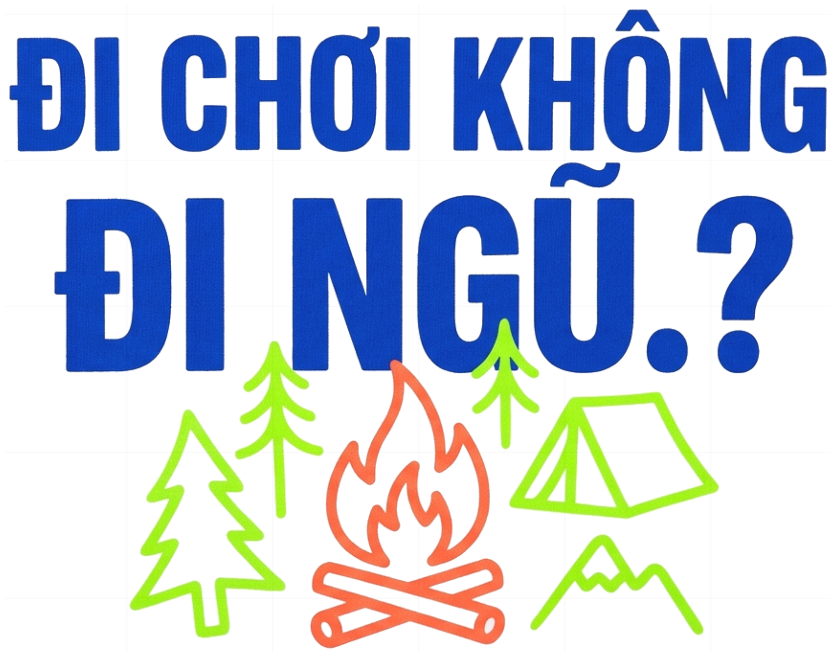 Áo Thun Chữ Đi Chơi Không Đi Ngủ Graphic Camping Unisex Form Rộng Cotton Streetwear - 060826-14-36-GDB