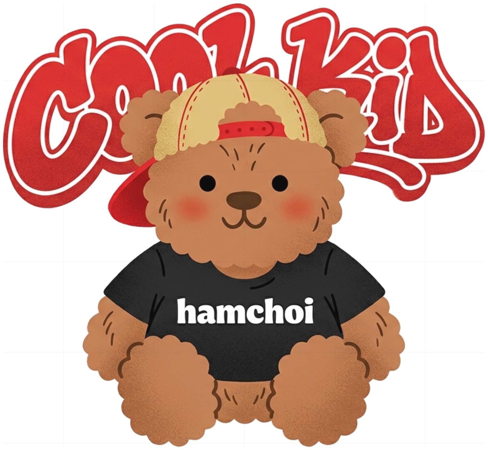 Bodysuit em bé VNXK HAMCHOI Kem cotton Cool Kid Teddy Baby Bodysuit - 060826-14-36-HWV