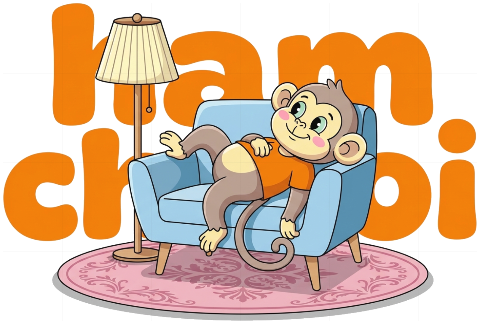 Bodysuit em bé VNXK HAMCHOI Kem cotton in hình khỉ ham chơi Playful Monkey Baby Suit - 060826-14-41-BLS