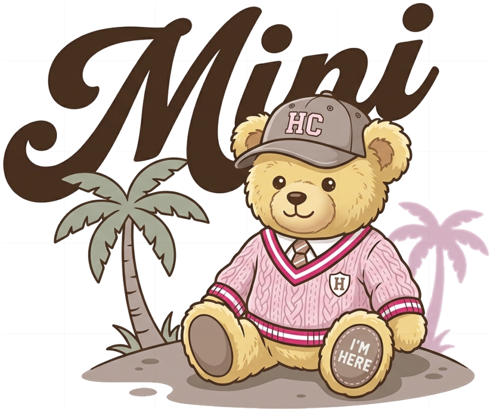 Áo thun trẻ em VNXK HAMCHOI Màu kem cotton thoáng mát Mini Teddy Tee - 060826-15-59-BSQ