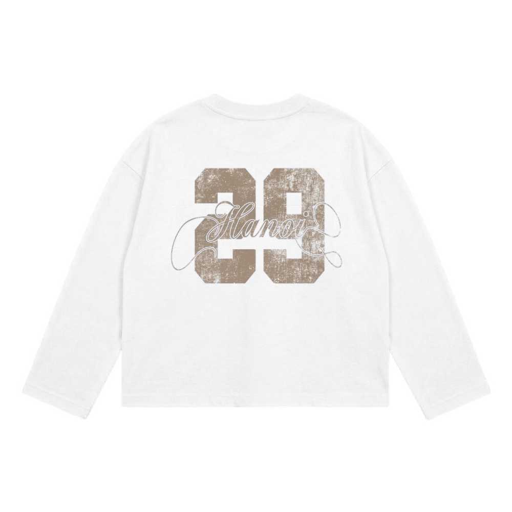 Áo Phông Tay Dài Hanoi 29 Varsity Vintage Streetwear Form Rộng Cotton Cao Cấp - 061026-17-15-EBL