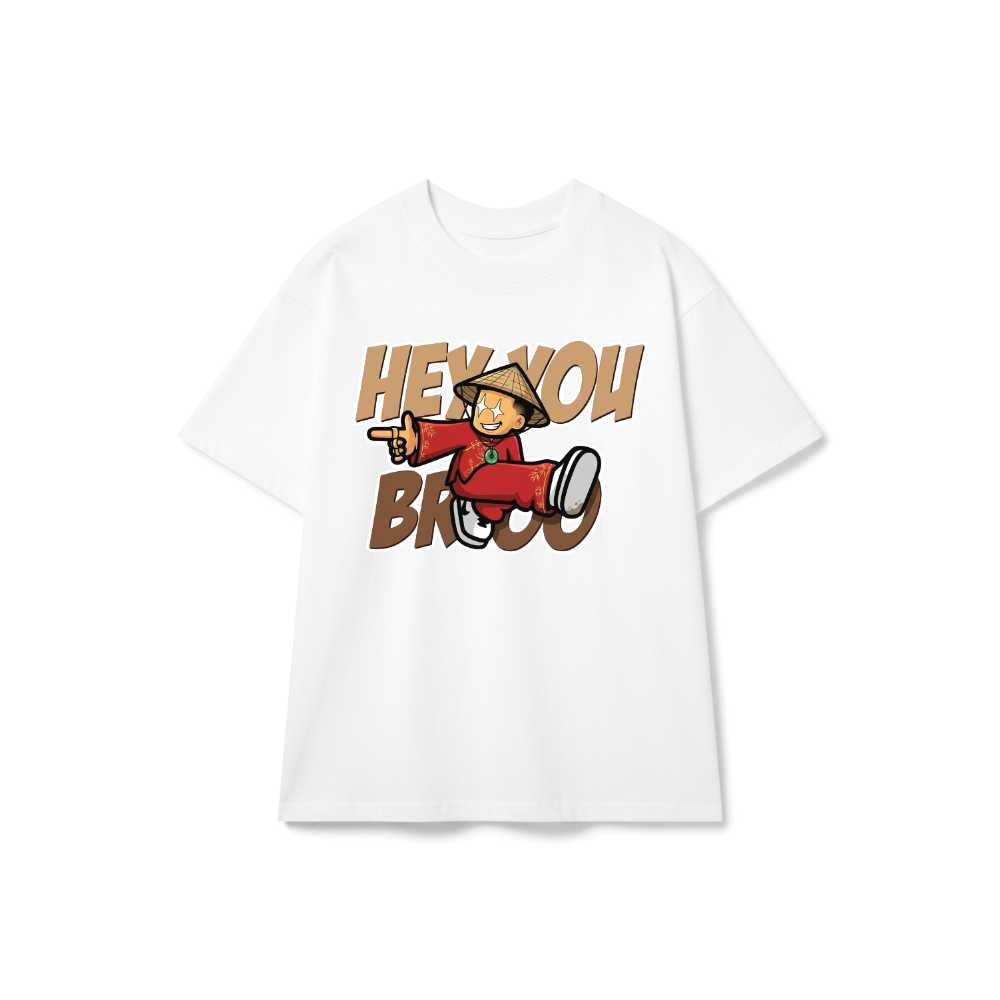 Áo Thun Hey You Brooo Kung Fu Unisex Form Rộng Streetwear Graphic Tee vietnam.yo - 061026-18-56-JON