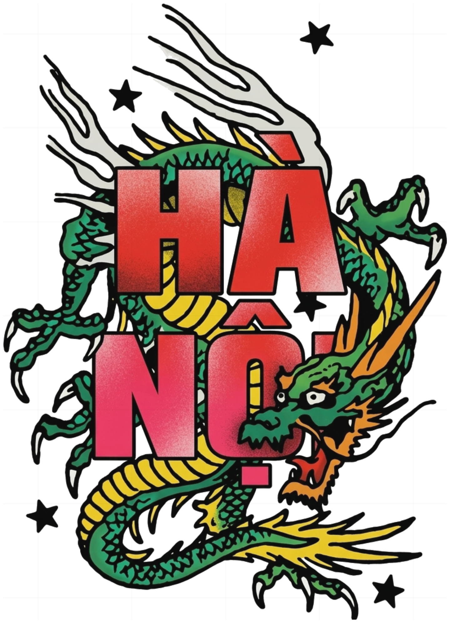 Áo Thun Dài Tay Hà Nội Kim Quy Rùa Thần Tattoo Streetwear Form Rộng Cotton Local Brand Unisex 061026-21-07-NGZ