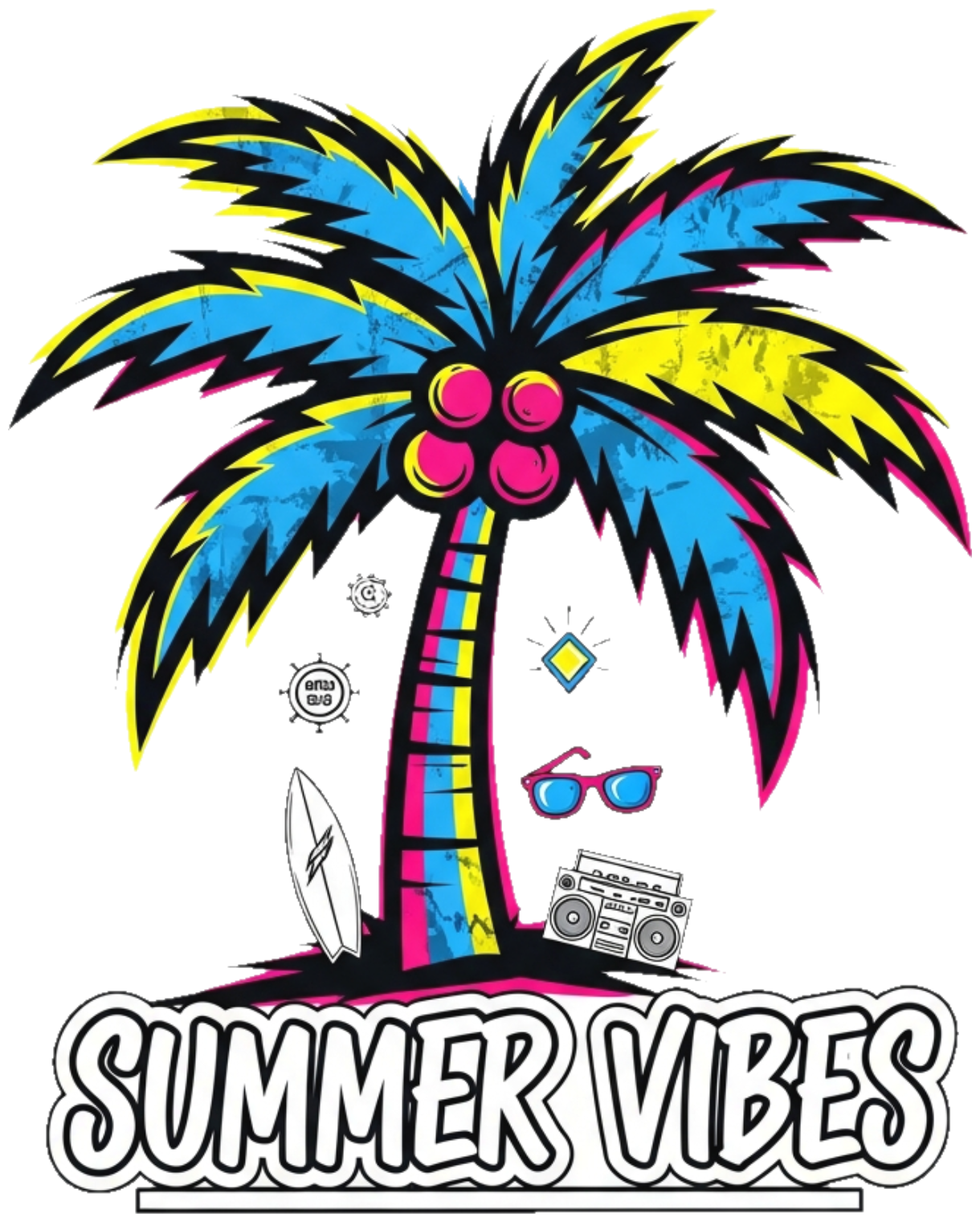 Áo Thun Kem Tropical Summer Design Streetwear - 070426-10-25-GTJ