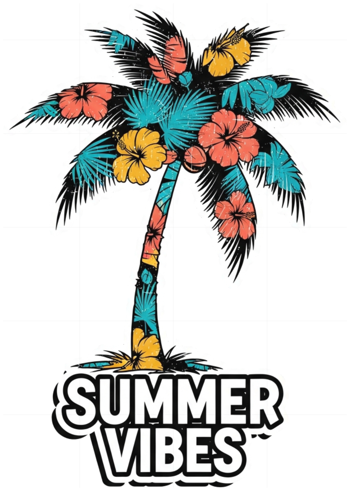 Áo Thun Màu Kem Summer Tropical Streetwear Design - 070426-10-34-JHI