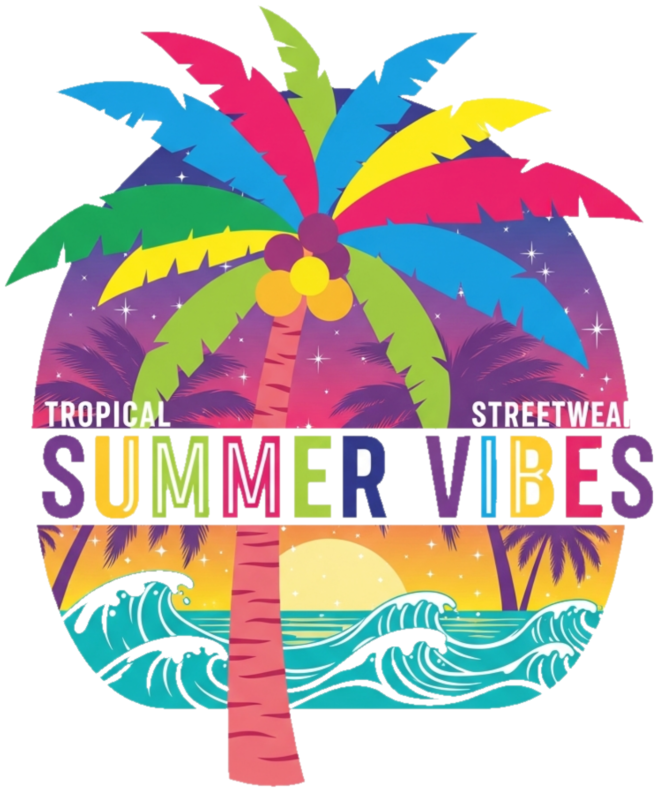 Áo Thun Summer Tropical Streetwear Design Màu Kem - 070426-10-38-RAI