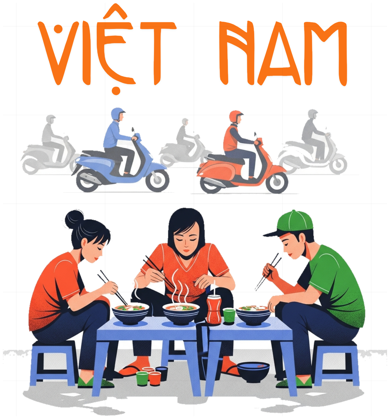 Áo Thun Trắng In Chữ Việt Nam Nghệ Thuật Cao Cấp - 070426-15-38-TWH