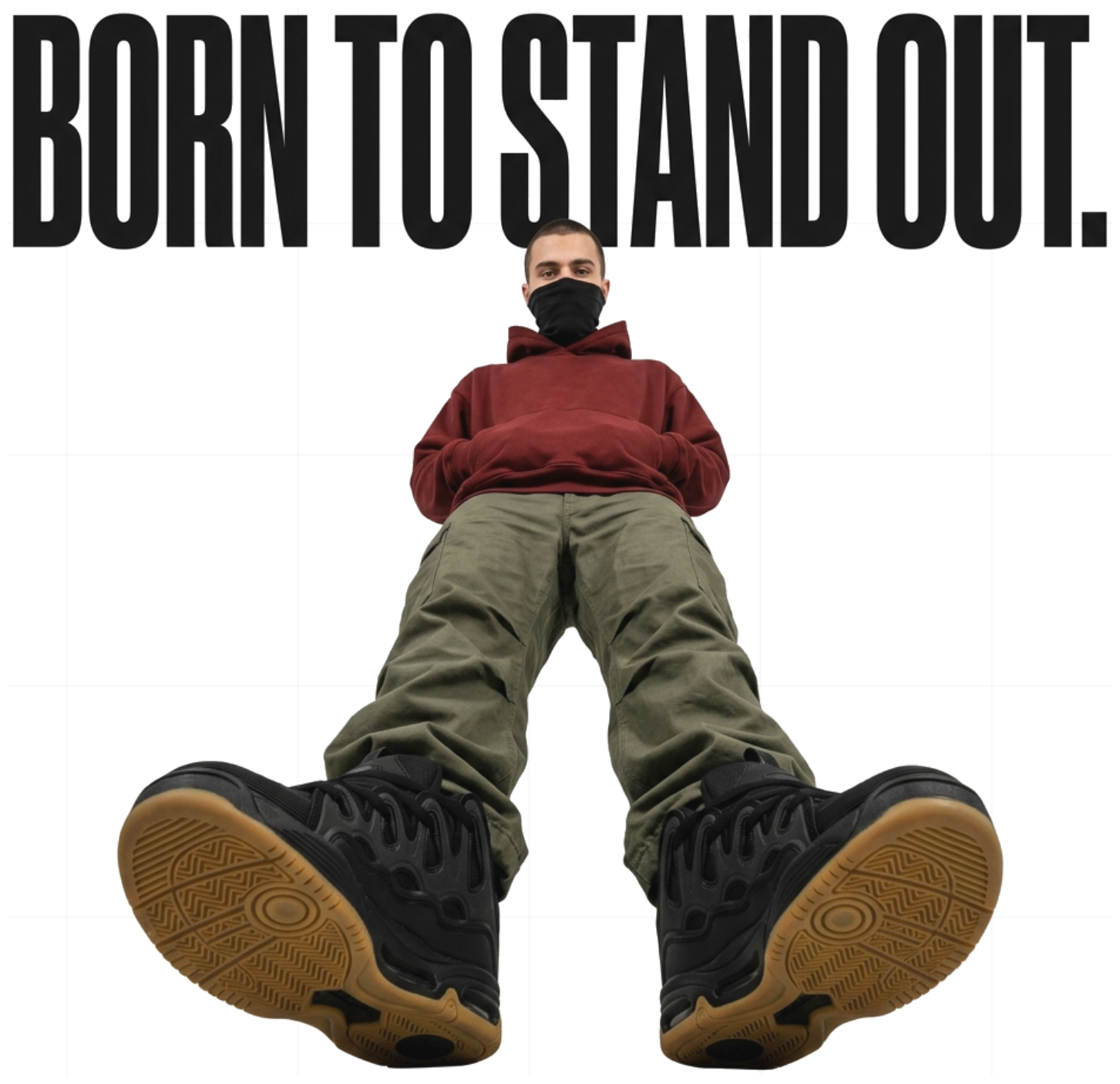 Áo Thun Streetwear Y2K Born To Stand Out Form Rộng Cotton Cao Cấp Trend TikTok - 070826-09-19-IKB