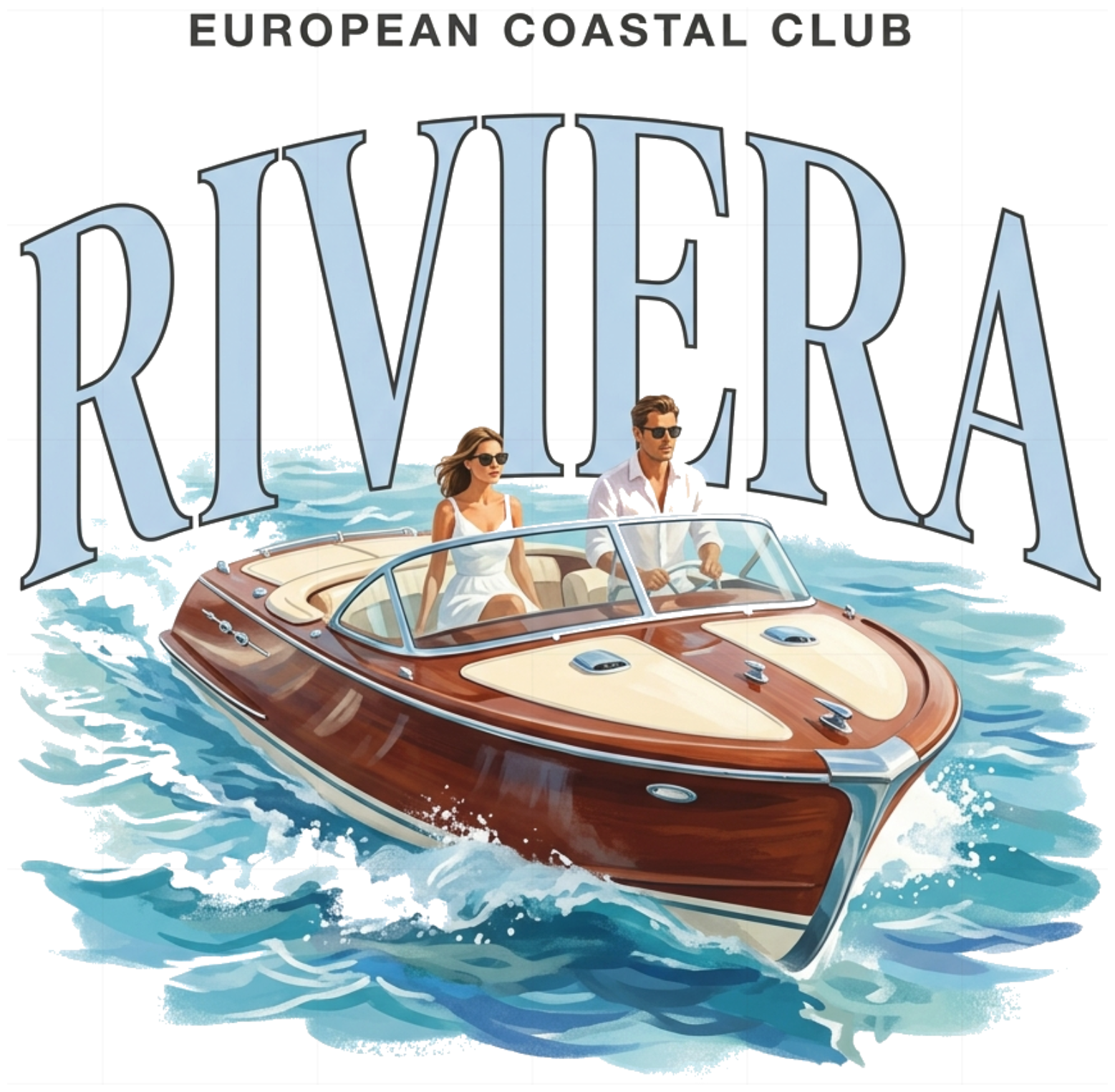 Áo Thun Riviera European Coastal Club Phong Cách Quiet Luxury Form Rộng Cotton Cao Cấp - 070826-09-59-HKA