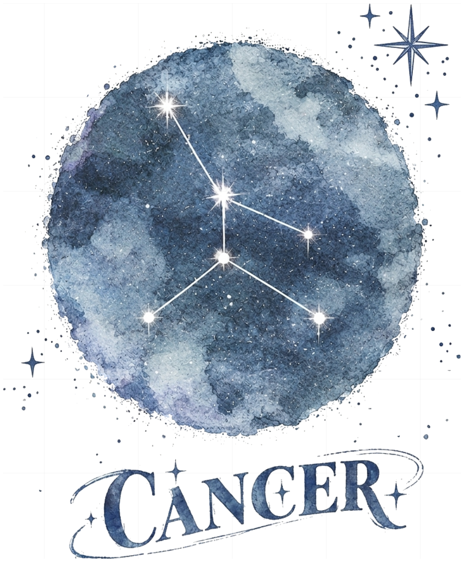 Áo Thun Đôi Cosmic Cancer Astral Oversize GIDDIE Unisex Tay Lỡ In Hình Hoạ Tiết Couple Tee Cotton 070926-14-52-IAL