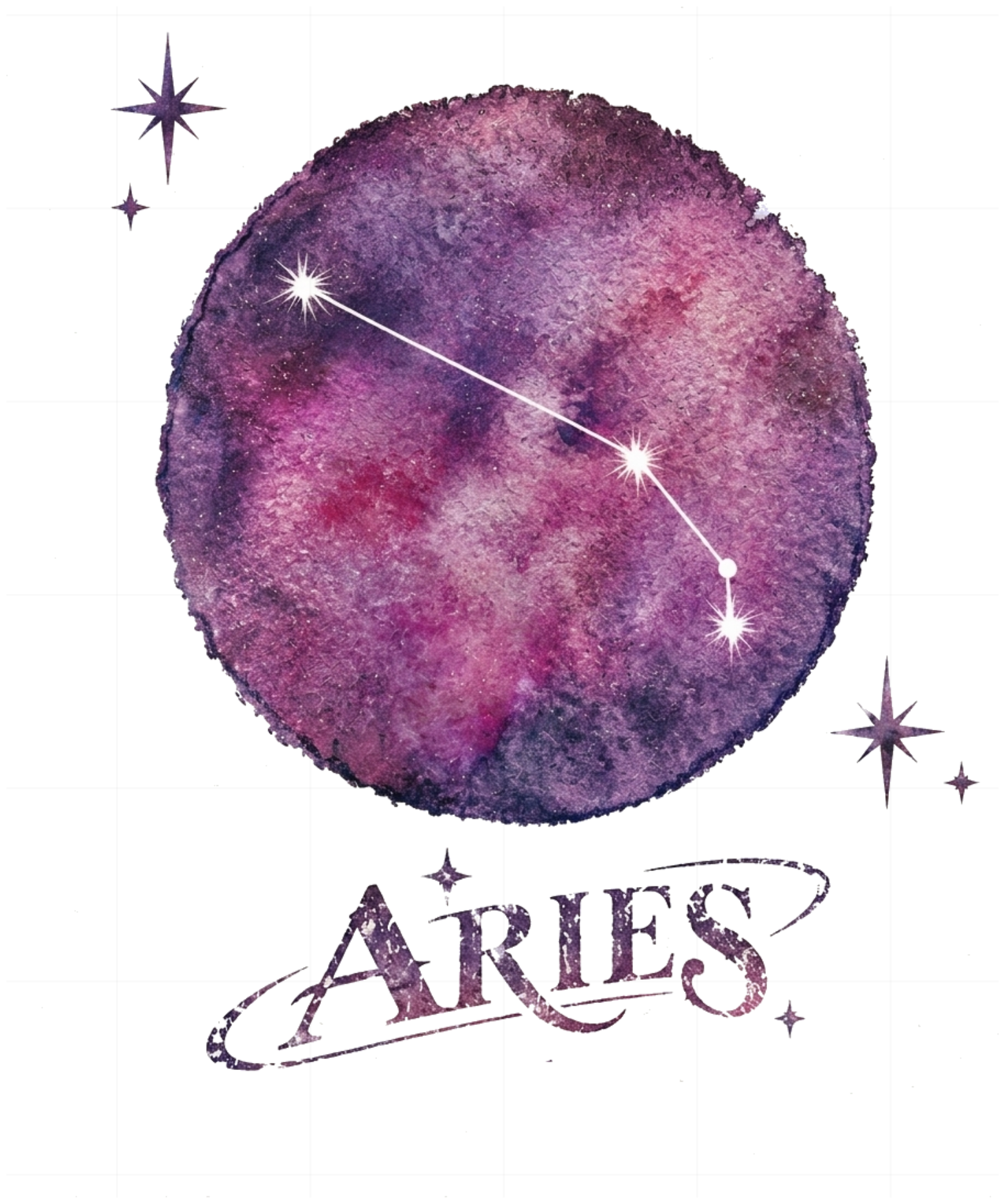 Áo Thun Đôi Aries Celestial Nebula Oversize GIDDIE Unisex Tay Lỡ In Hình Hoạ Tiết Localbrand Cotton Couple Tee - 070926-16-48-QQD