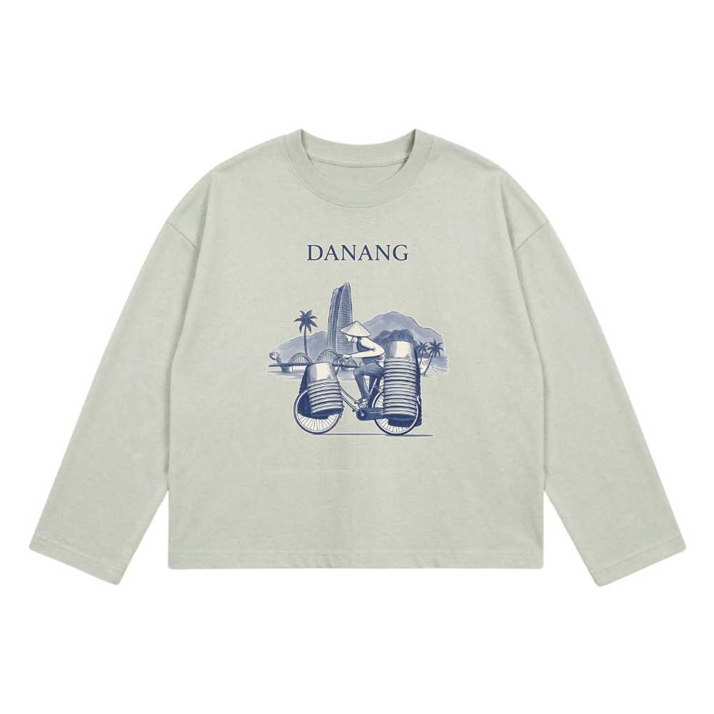 Áo Thun Dài Tay Đà Nẵng Heritage Vintage Unisex Form Rộng Cotton Cao Cấp Streetwear - 071026-09-31-REZ