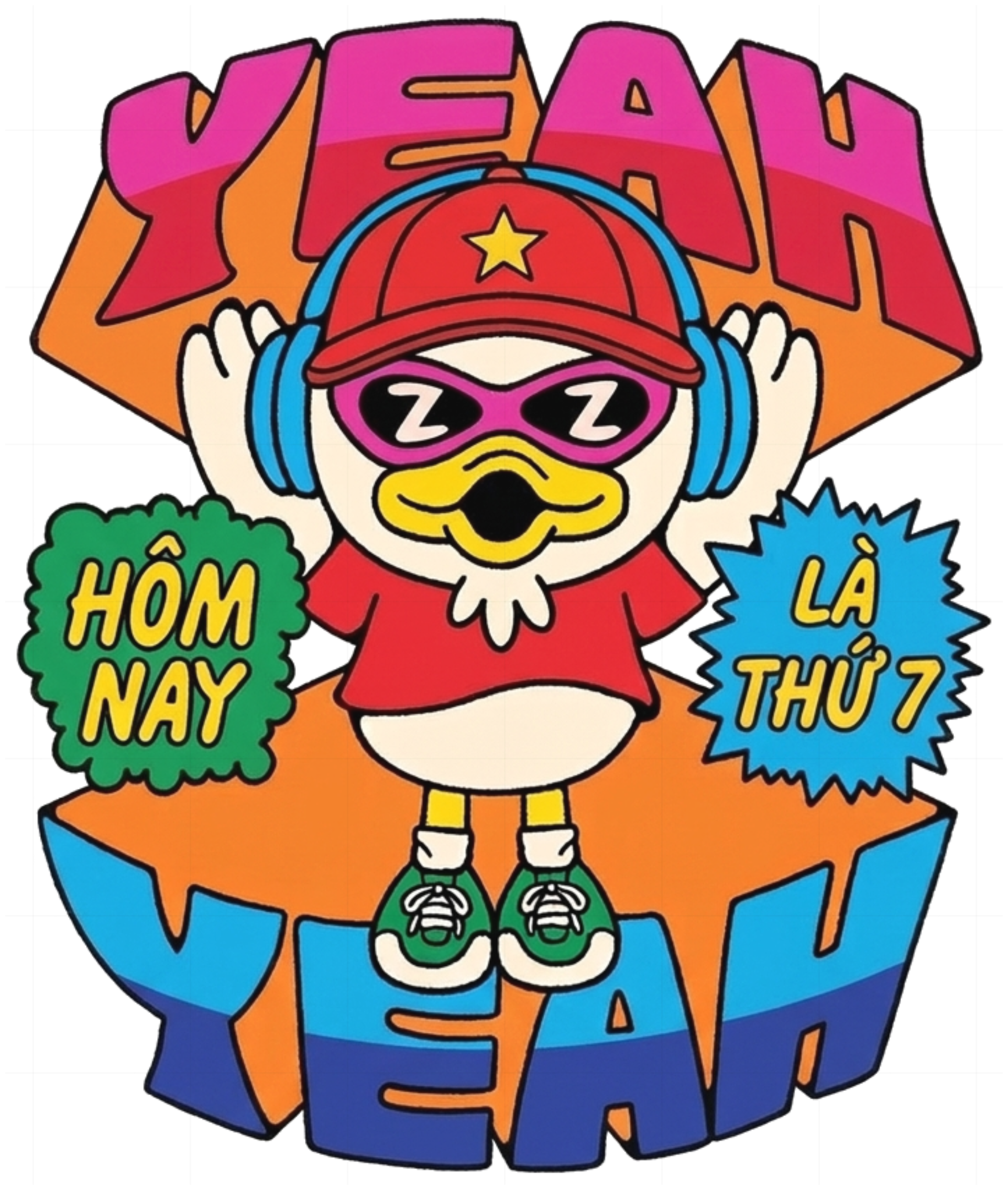 Áo Sweater Gà Con Pop Art Unisex Form Rộng Streetwear Graphic vietnam.yo - 071026-16-52-EAF