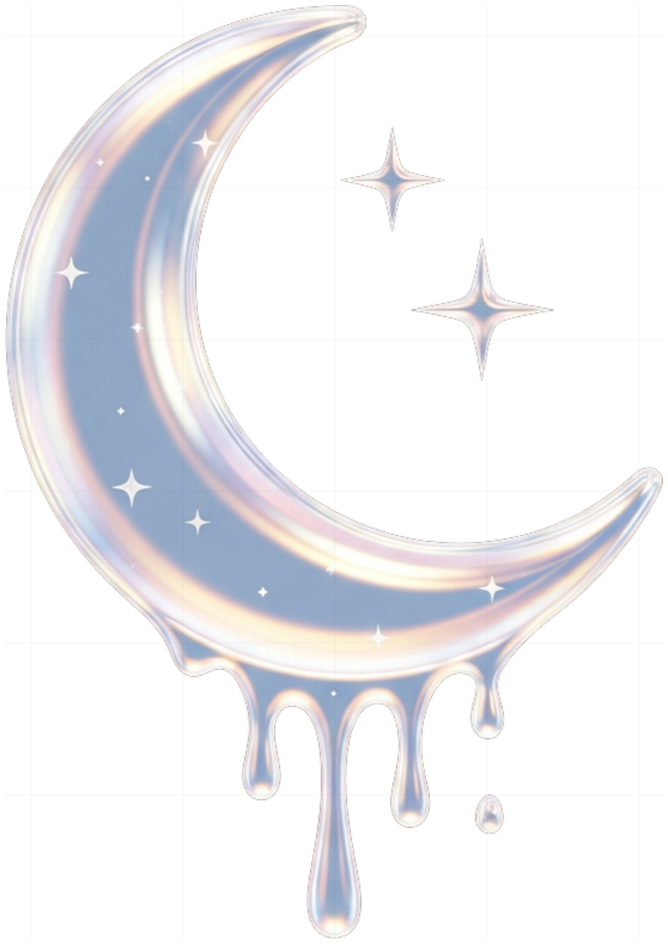 Áo thun Trắng Unisex Form Rộng Cotton Design Moon Dripping - 080626-14-27-FNN