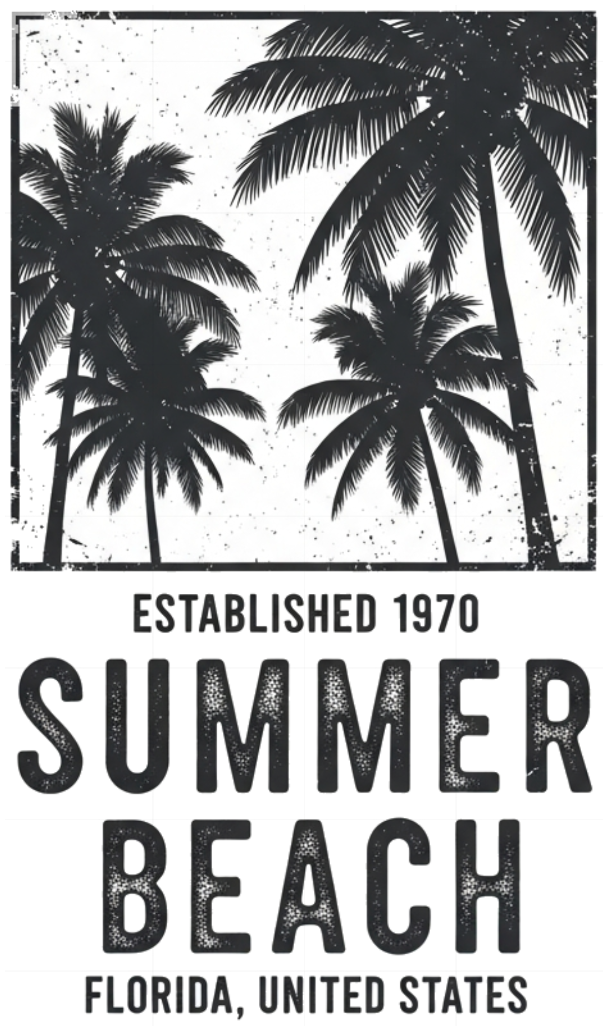 Áo Thun Unisex Summer Beach Florida Vintage Form Rộng Cotton 100% - 080626-15-51-BMB
