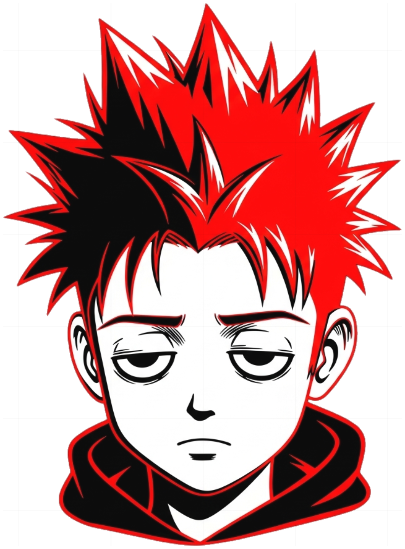 Áo Thun Unisex Design Anime Manga Grunge Form Rộng Cotton 100% - 080626-16-18-JTN