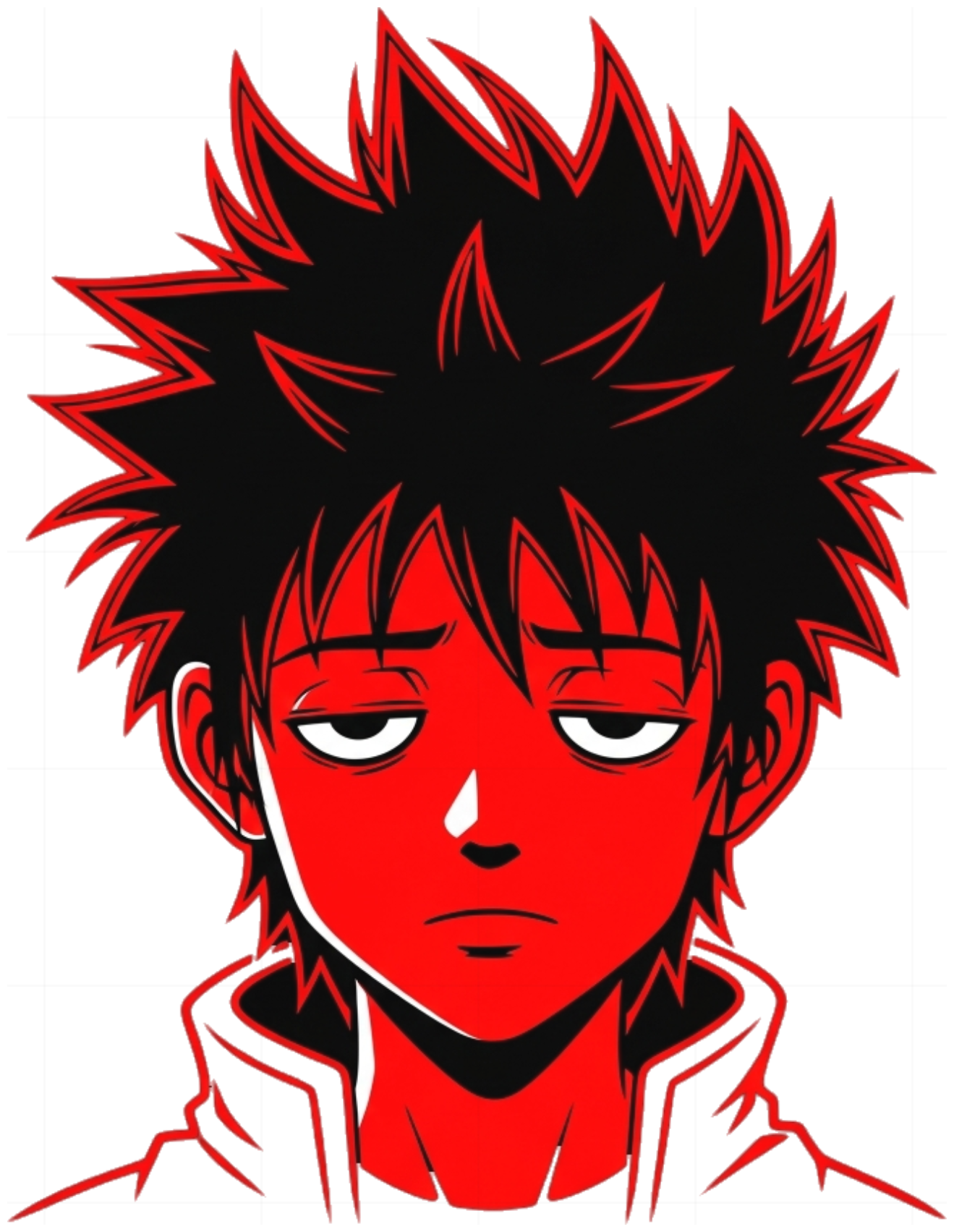 Áo Thun Unisex Design Anime Manga Grunge Form Rộng Cotton Co Giãn - 080626-16-18-SJS