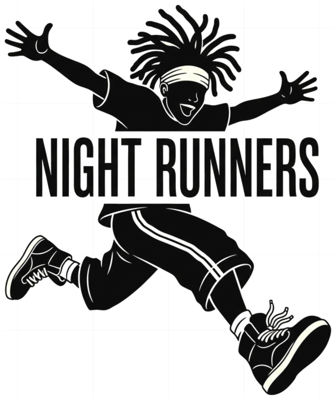 Áo thun Night Runners Streetwear Hip-hop Y2K Cotton Form rộng - 080626-16-20-RUJ