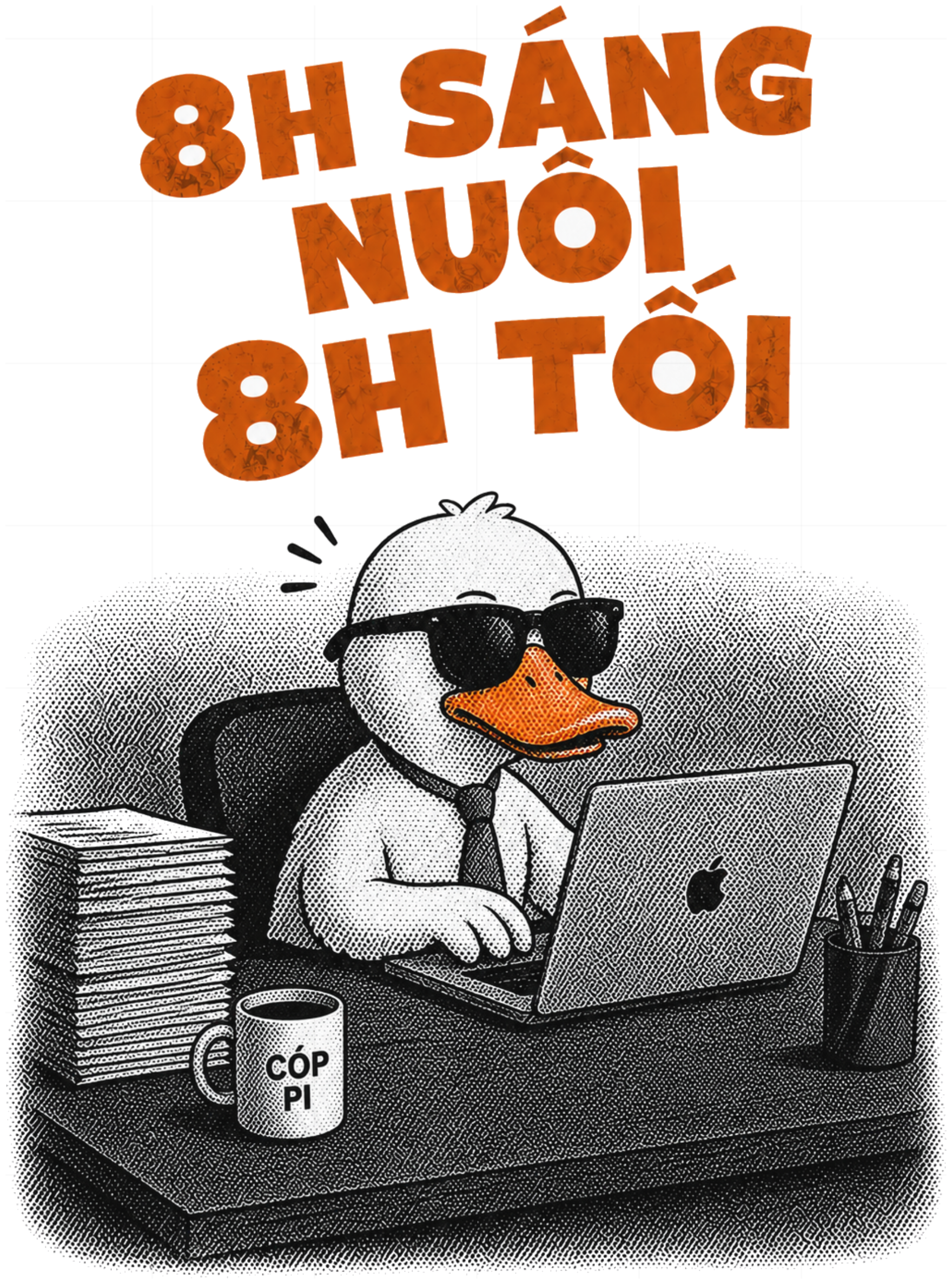 Áo Thun Unisex Creative Duck Boxy Fit GIDDIE In Hình Tay Lỡ Streetwear Graphic Tee - 080826-11-39-UYF
