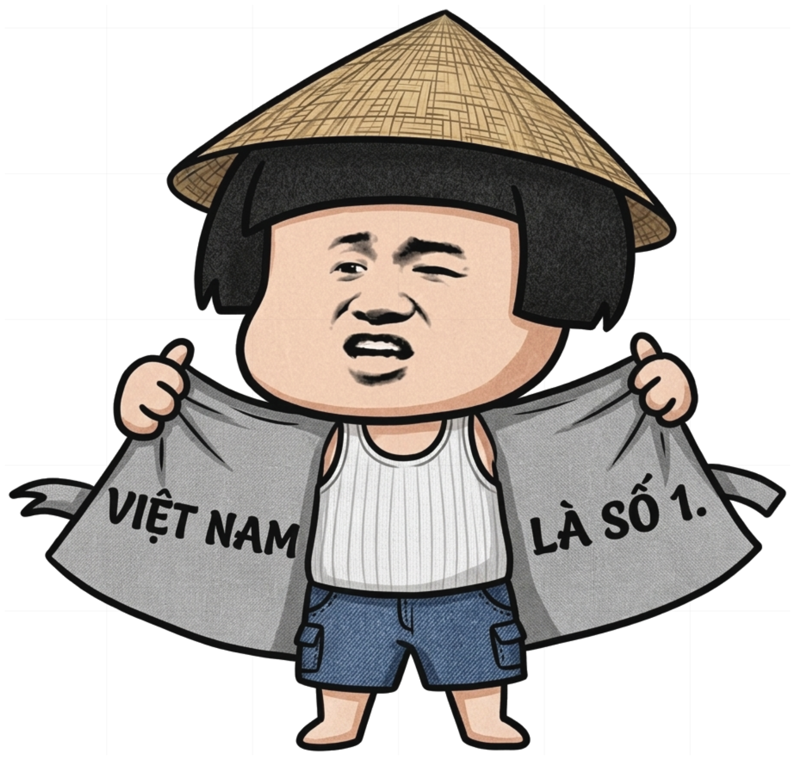 Áo Thun Meme Việt Nam Là Số 1 Unisex Form Rộng Cotton vietnam.yo - 080926-14-38-RON