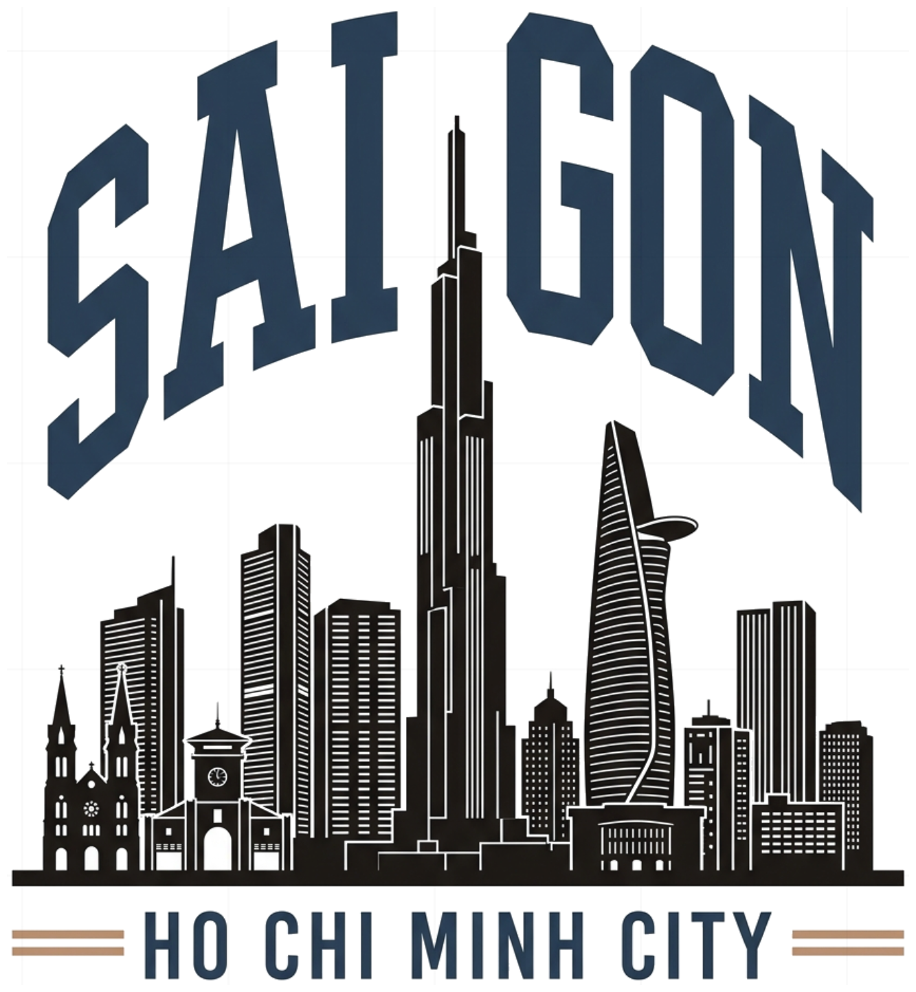 ÁO PHÔNG SÀI GÒN CITY SKYLINE FORM RỘNG COTTON CO GIÃN UNISEX LOCAL BRAND CỰC CHẤT - 080926-15-13-RLU
