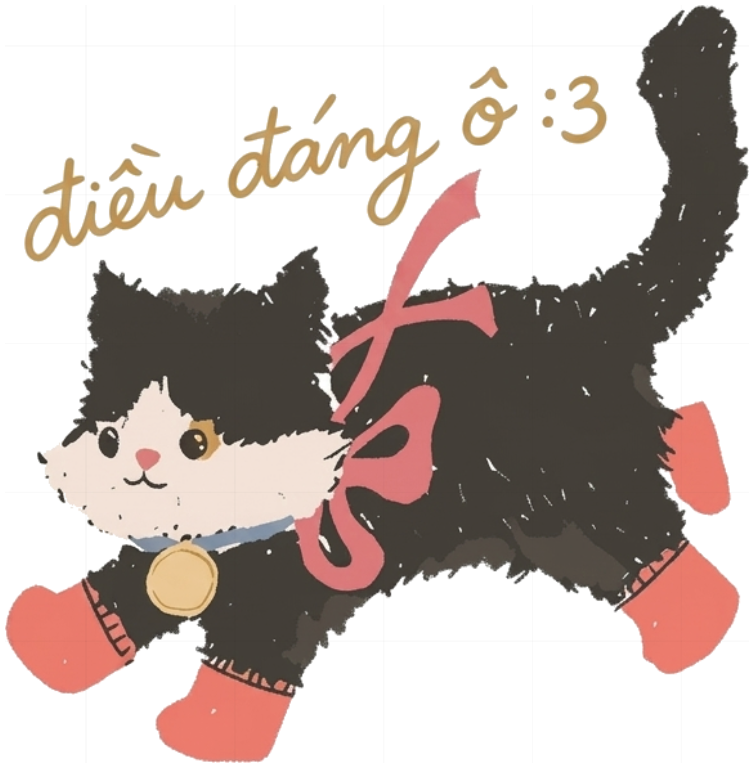 Áo Thun Tay Dài Sọc Unisex Form Rộng Hình Mèo Đeo Ủng Dễ Thương Style Ulzzang Vintage - 081026-14-52-MML