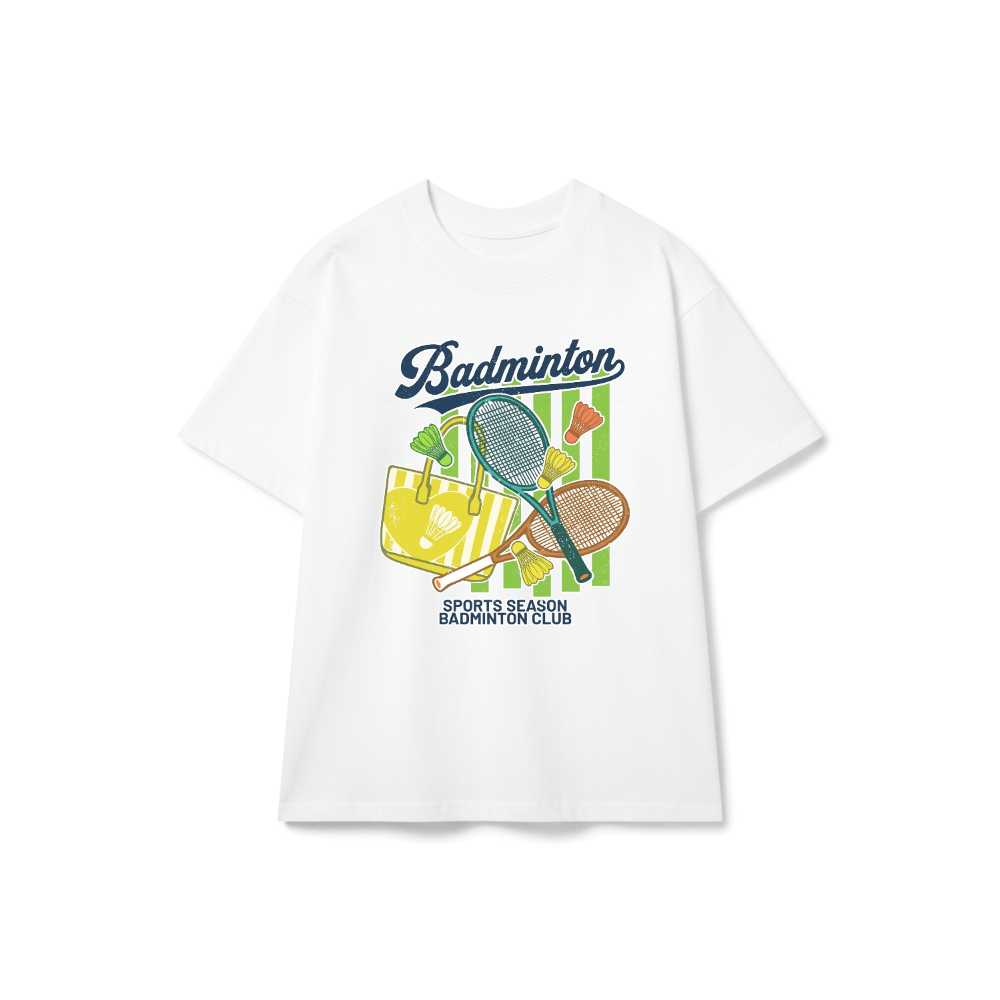 Áo thun Cầu Lông Badminton Vintage Retro 80s Phong Cách Thể Thao Unisex Cotton Cao Cấp - 081026-16-29-KRO