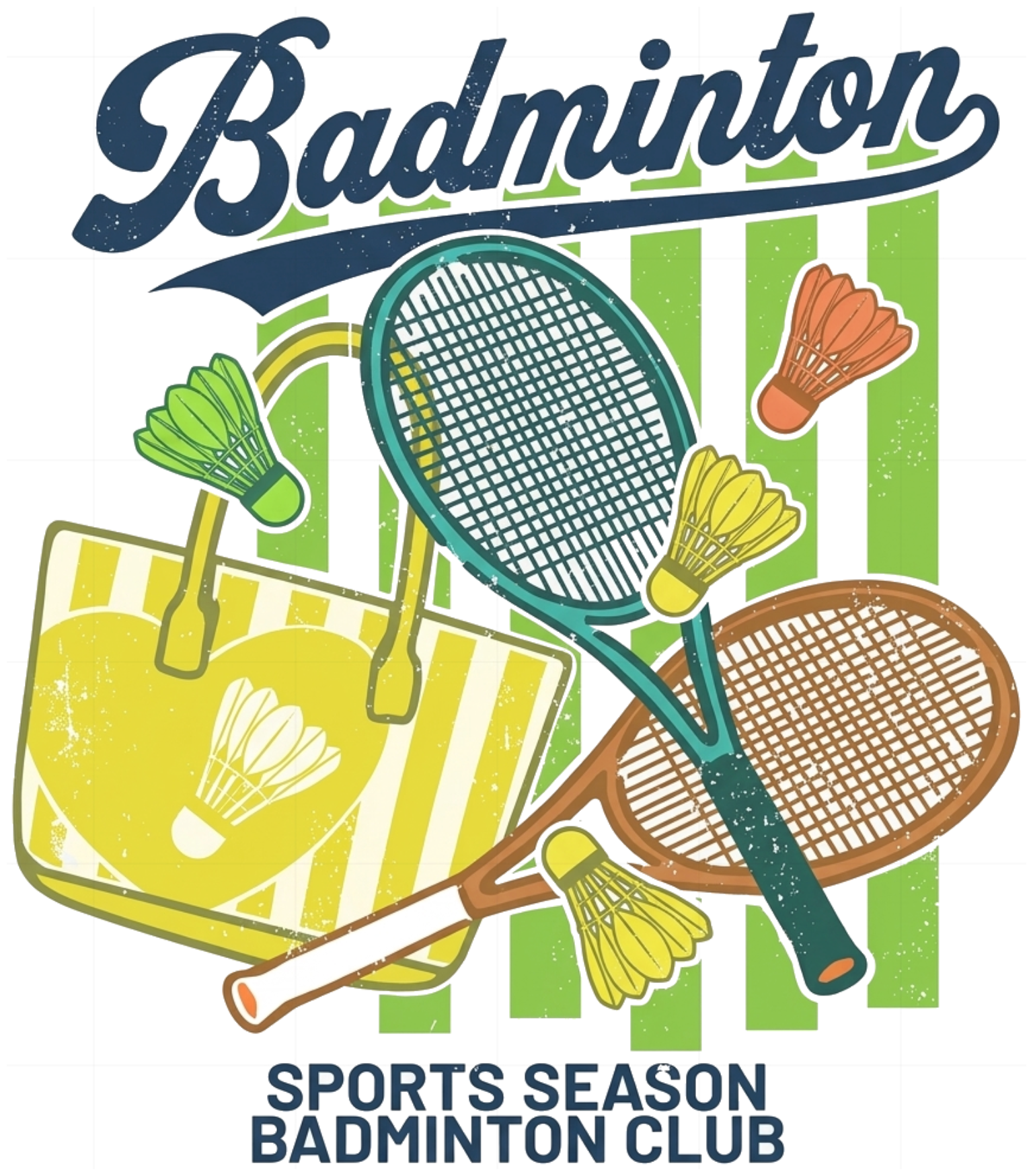 Áo thun Cầu Lông Badminton Vintage Retro 80s Phong Cách Thể Thao Unisex Cotton Cao Cấp - 081026-16-29-KRO