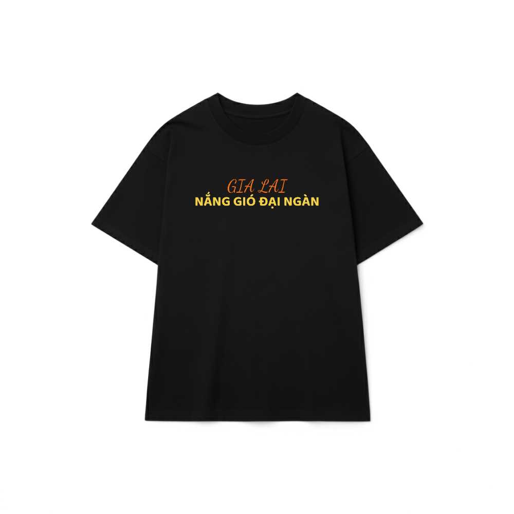 Áo Thun Gia Lai Nắng Gió Đại Ngàn Cotton 4 Chiều Form Rộng - 090626-15-16-DPR