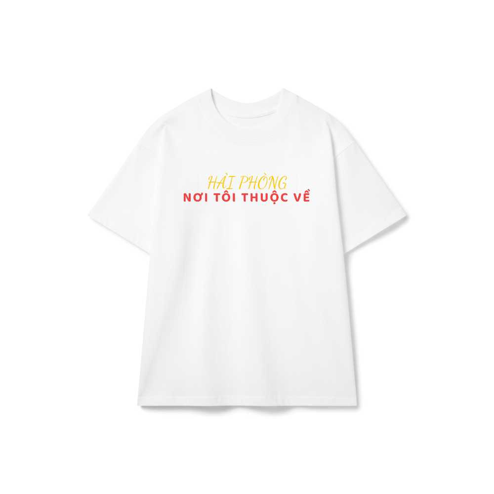 Áo thun Hải Phòng Nơi tôi thuộc về Unisex Form rộng Cotton cao cấp - 090626-15-46-DWN
