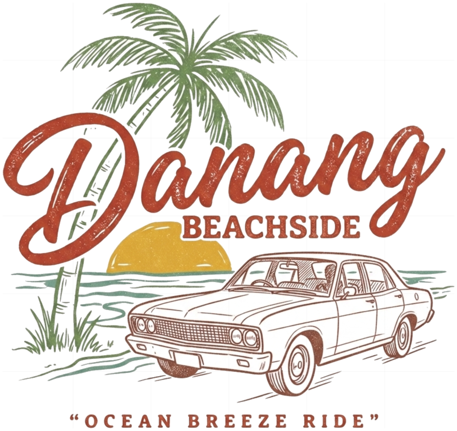 Áo thun tay lỡ unisex VNXK HAMCHOI Trắng form rộng oversize dáng basic Vung Tau Travel Tee - 090726-11-42-JLV
