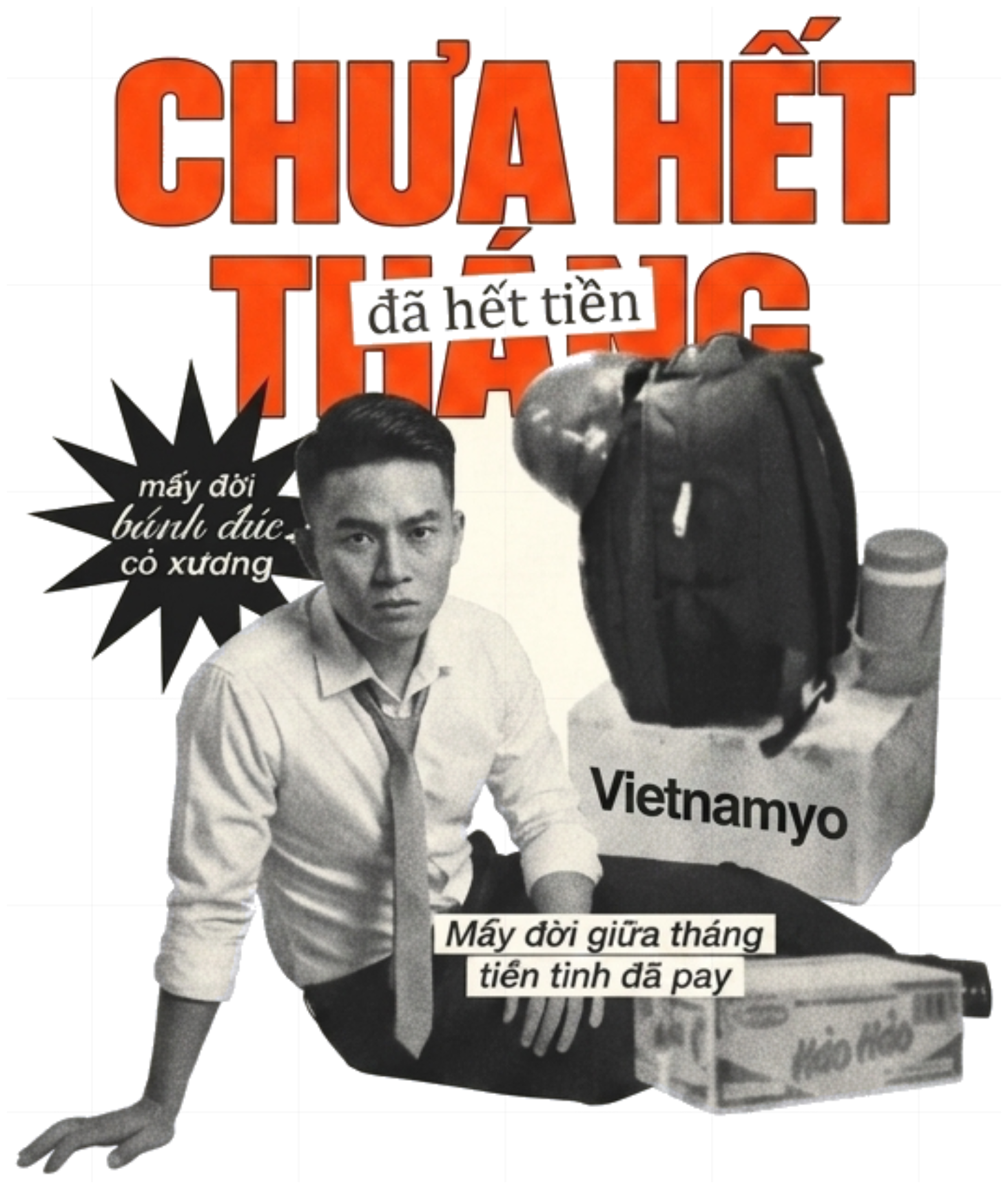 Áo Thun Design "Chưa Hết Tháng" Phong Cách Collage - 090726-16-30-MED