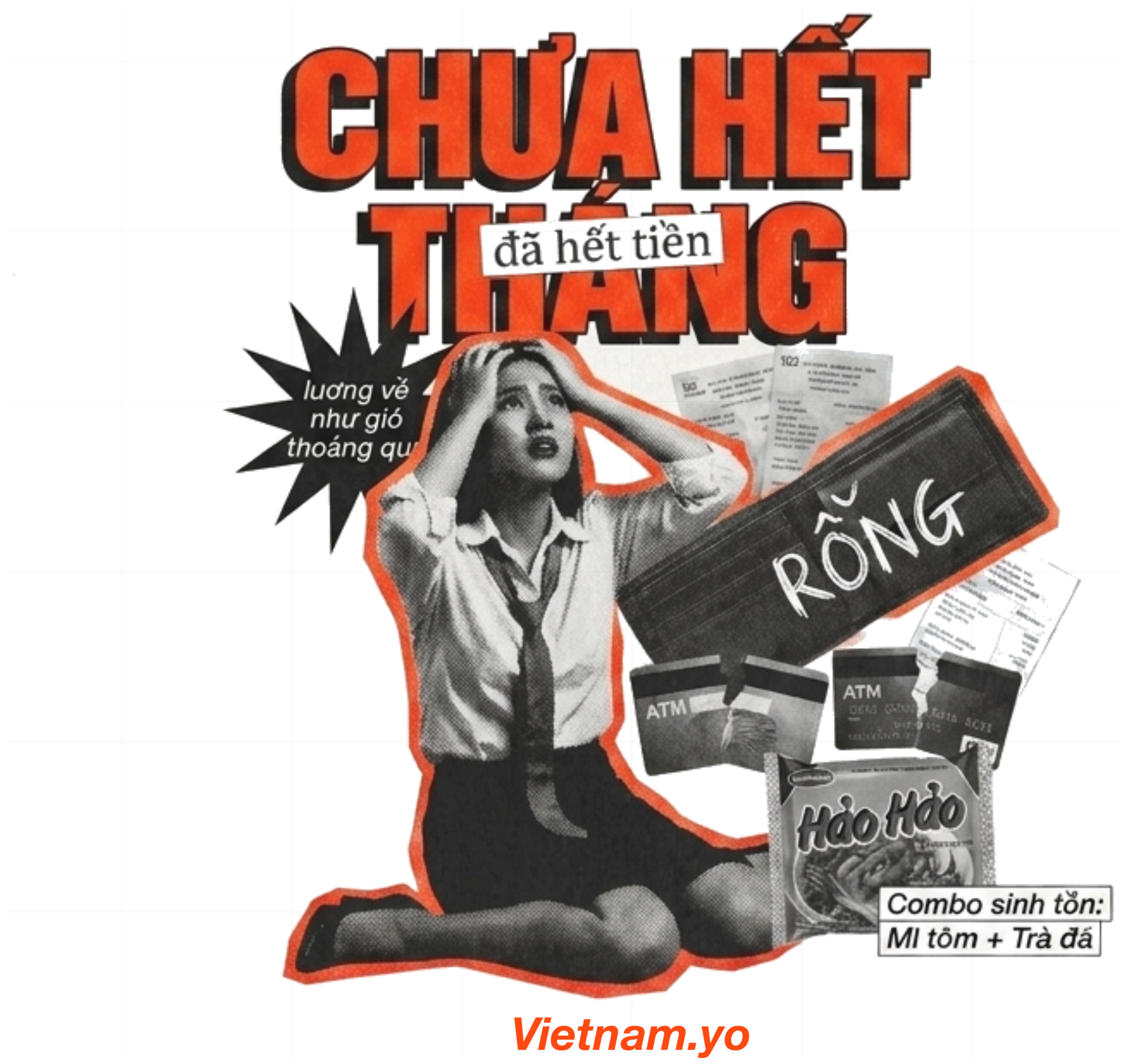 Áo Thun Vietnam.yo Châm Biếm Chưa Hết Tháng Đã Hết Tiền - 090726-16-39-BLQ