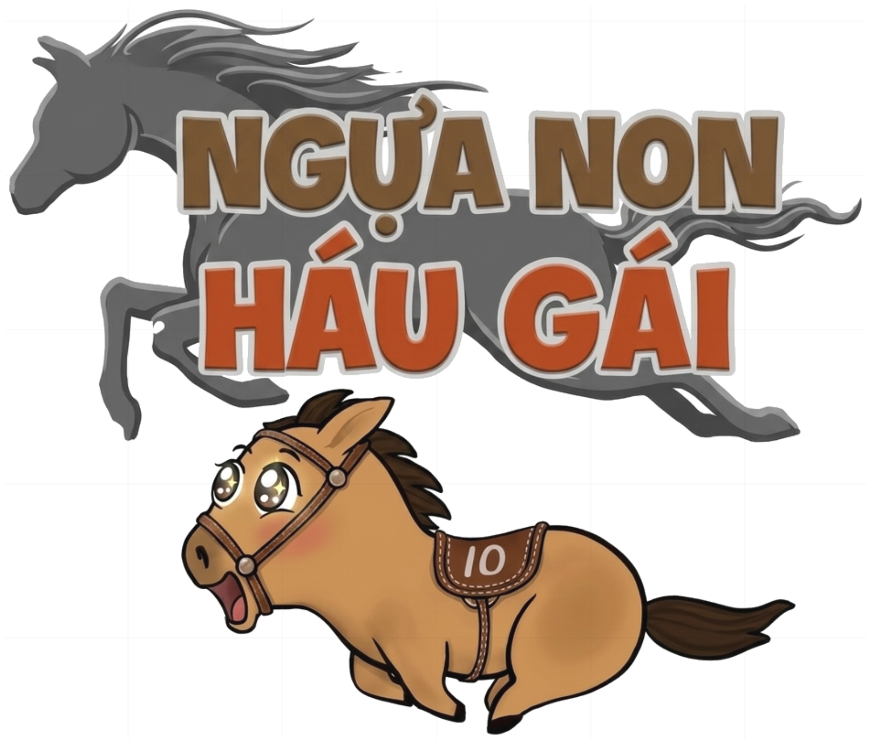 Áo Thun Chữ Ngựa Non Háu Gái Unisex Form Rộng Cotton Streetwear Gen Z - 090926-13-47-BUI