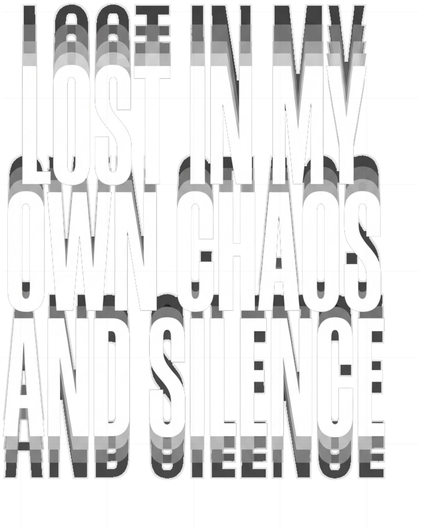 Áo Phông Boxy Streetwear Y2K Typography Cotton Cao Cấp Lost In My Own Chaos - 090926-14-43-LQL