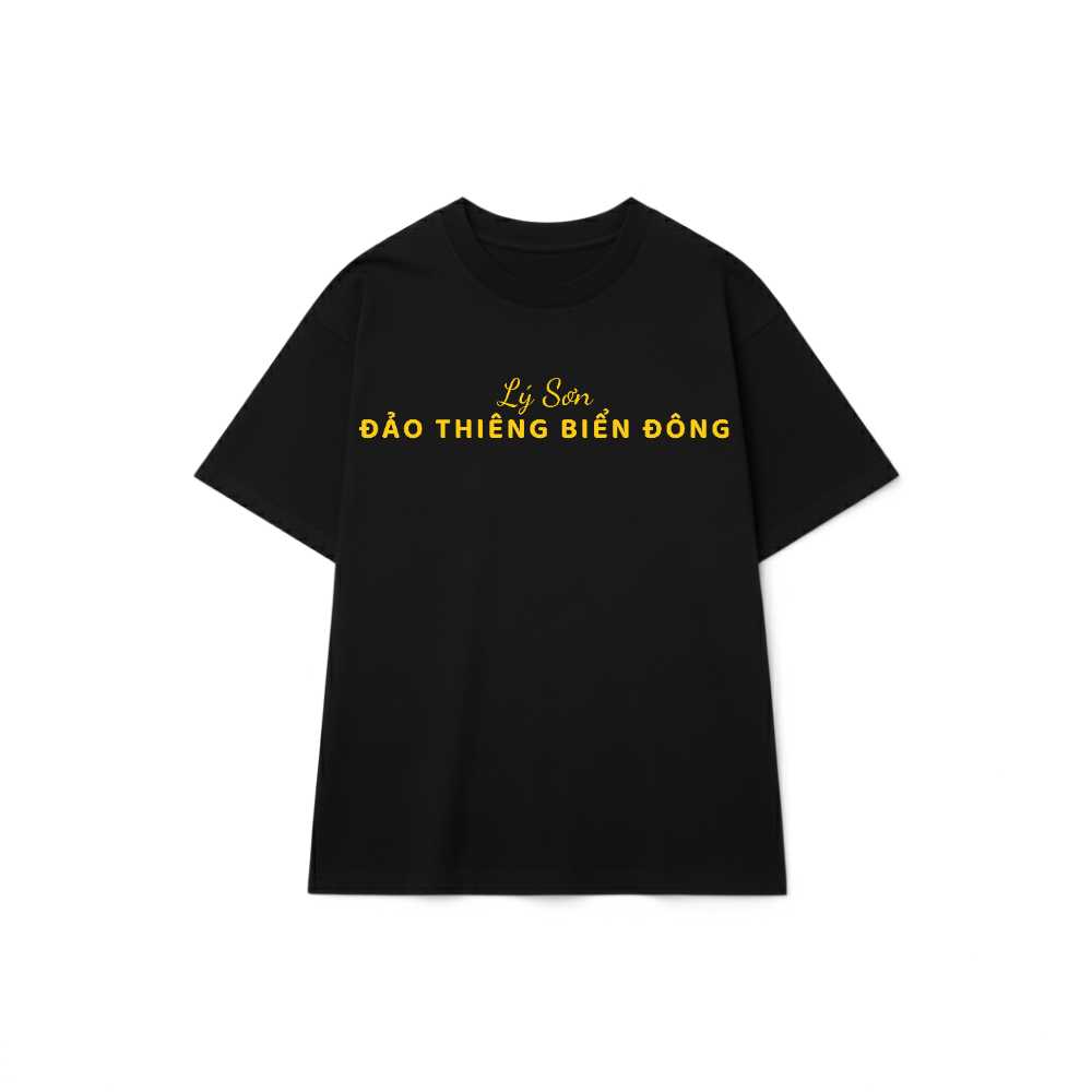 Áo Thun Lý Sơn Đảo Thiêng Biển Đông Unisex Form Rộng Cotton Cực Chất - 100626-15-50-WGW