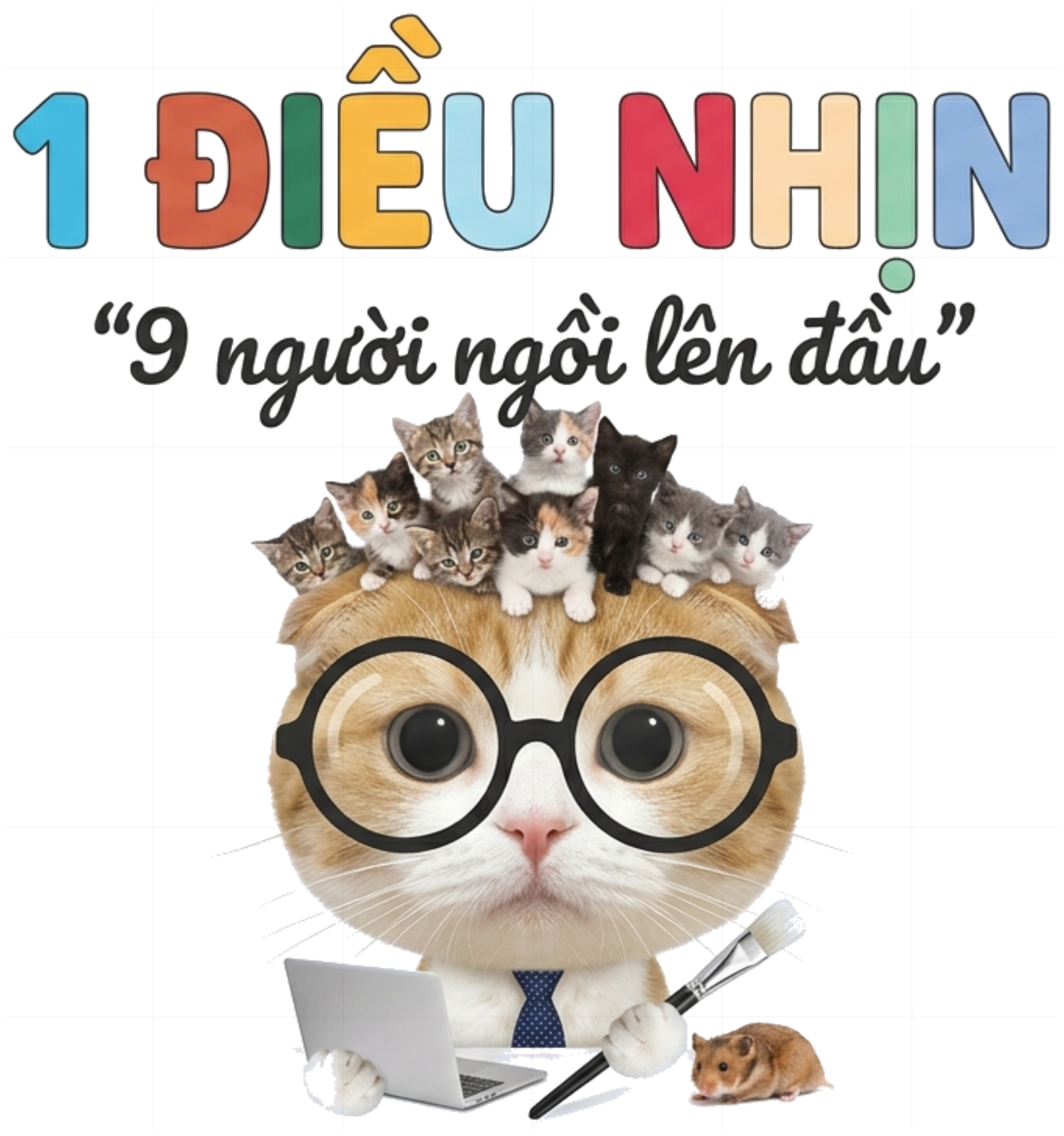 Áo Thun 1 Điều Nhịn 9 Người Ngồi Lên Đầu Unisex Form Rộng Cotton Streetwear - 100826-14-53-EME