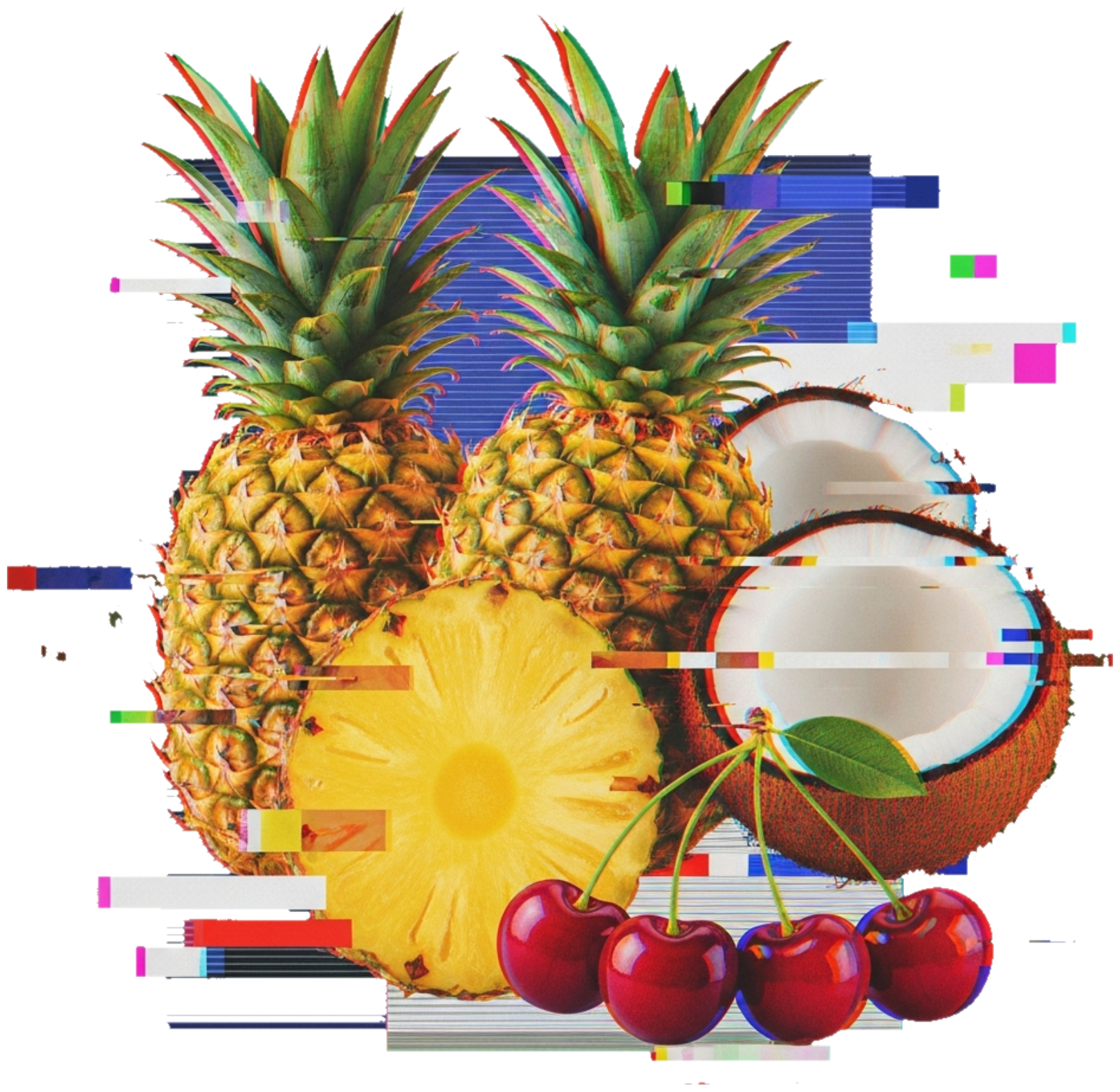 Áo Thun Trắng Slogan Design Tropical Glitch - 110526-14-40-NHU