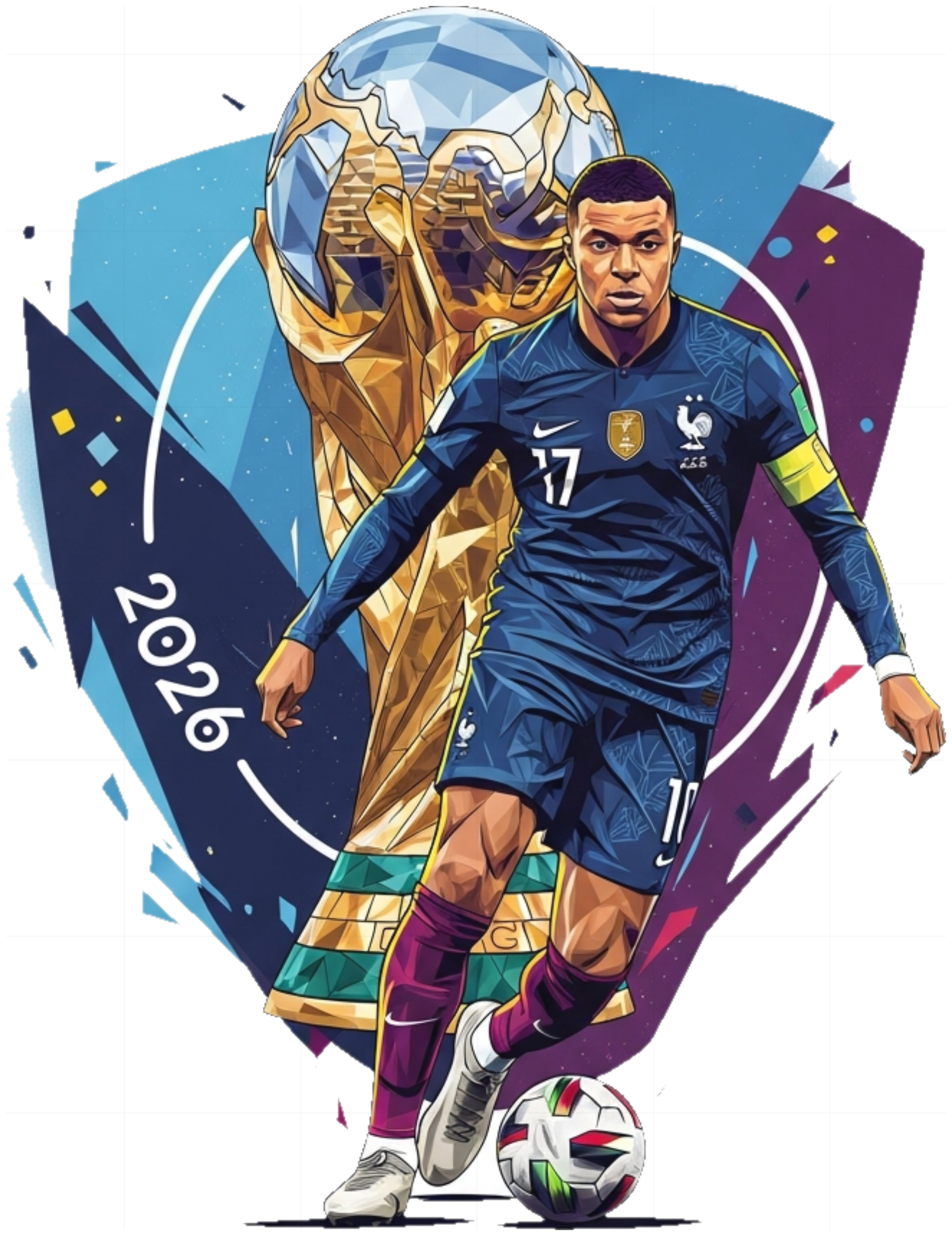 Áo Thun Mbappe World Cup 2026 Slogan Design - 110526-16-25-RMW