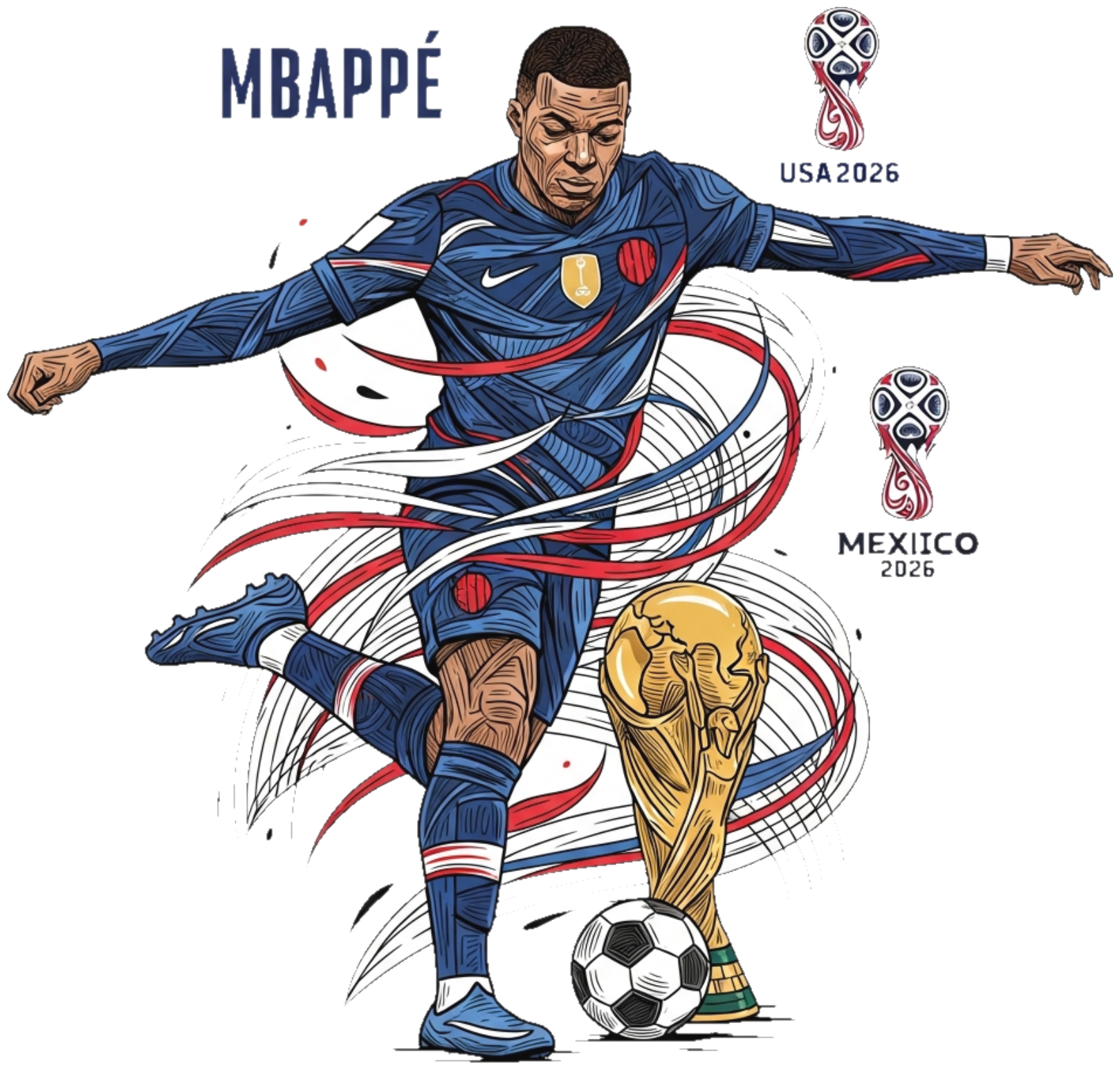 Áo Thun Mbappe World Cup 2026 Design - 110526-16-25-TYE