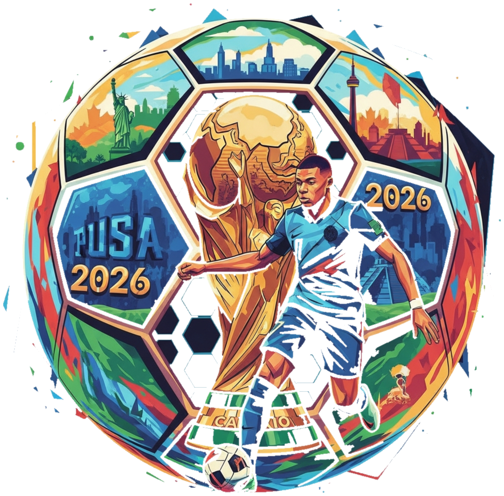 Áo Thun Mbappé World Cup 2026 Phong Cách Design - 110526-16-25-UCJ