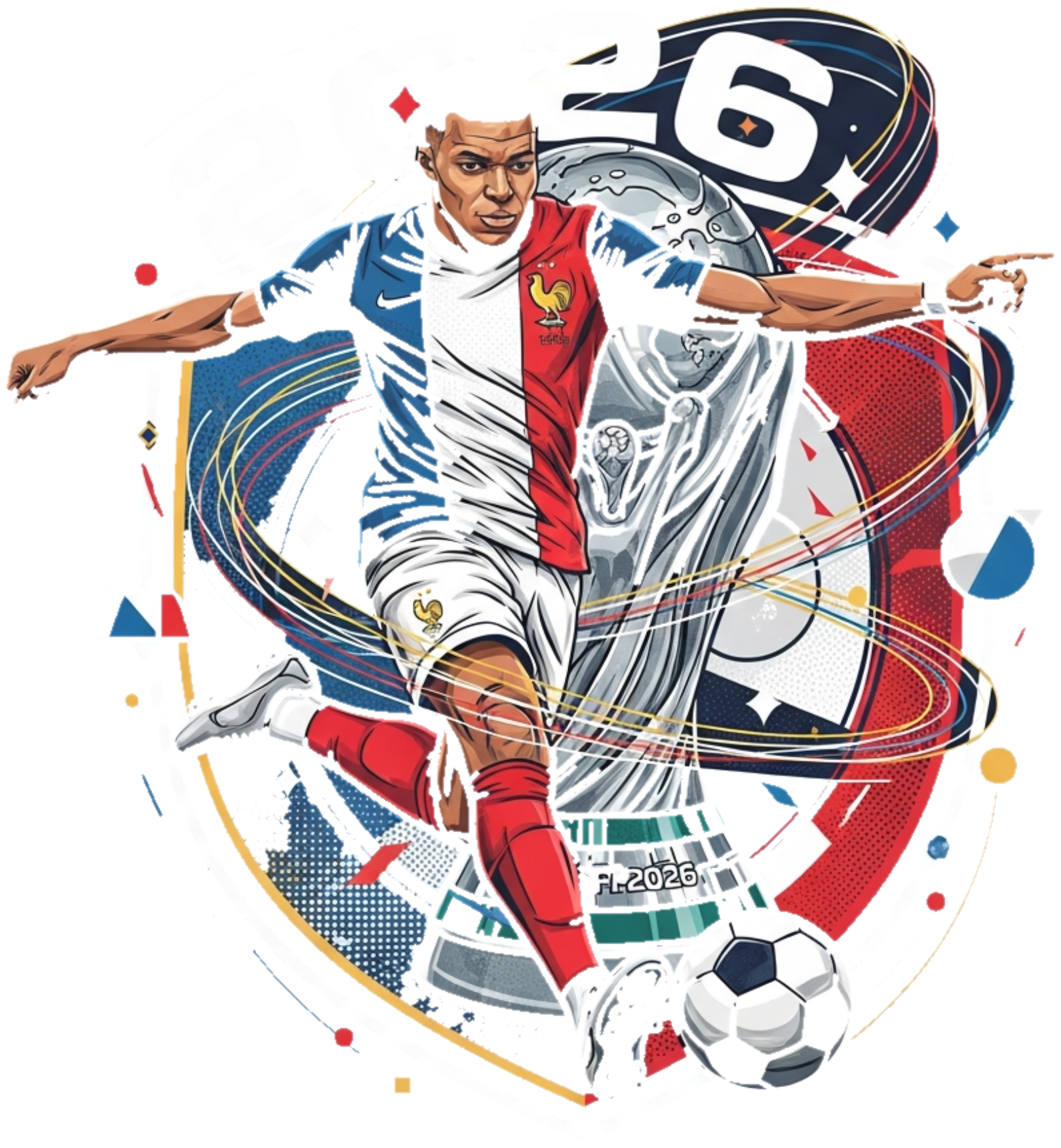 Áo Thun Mbappe & World Cup 2026 Fashion Design - 110526-16-25-WUU