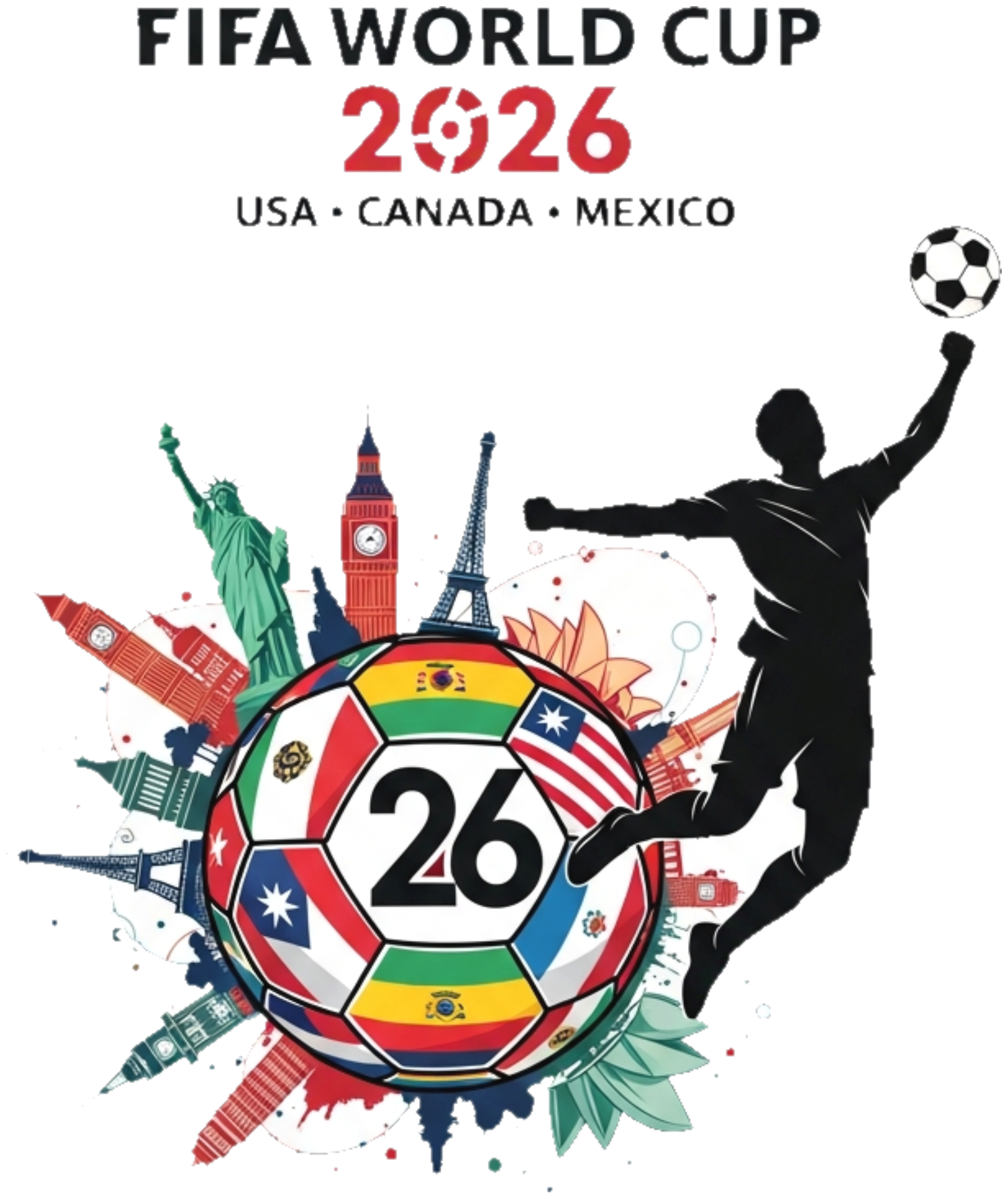 Áo Thun Trắng In Chữ Design Mùa FIFA 2026 Đẳng Cấp - 110526-16-44-ERM