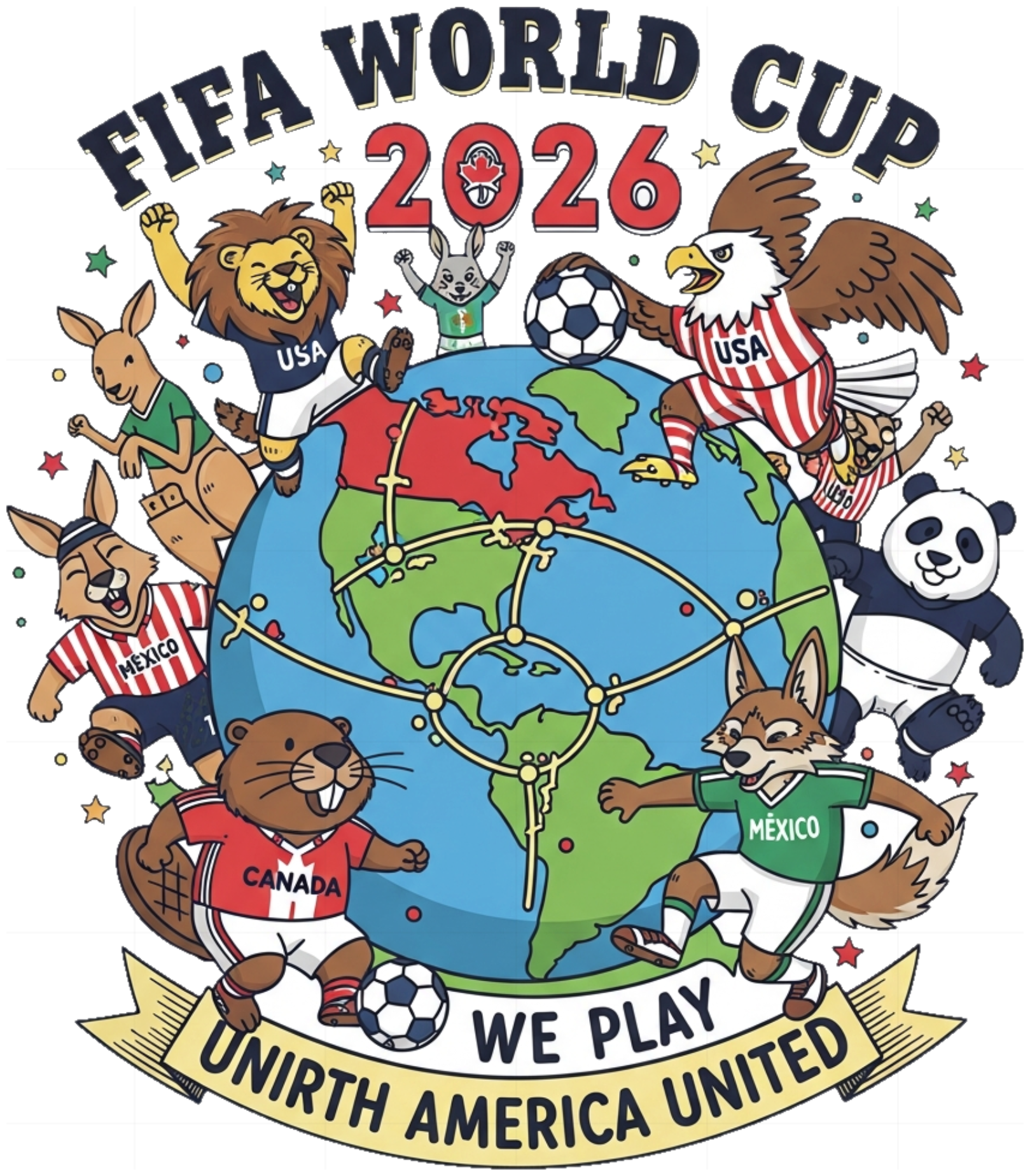 Áo Thun Trắng In Chữ Design Mùa Fifa 2026 Đẳng Cấp - 110526-16-44-HUN