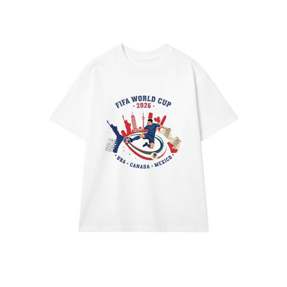 Áo Thun Trắng FIFA World Cup 2026 Slogan Design - 110526-16-55-FHC