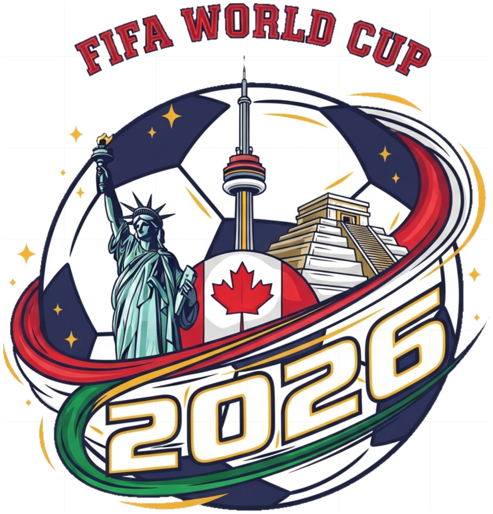 Áo Thun Trắng FIFA World Cup 2026 Slogan Design - 110526-16-55-WET