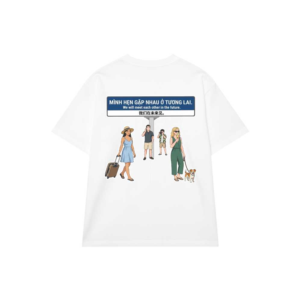 Áo Thun Hẹn Gặp Tương Lai Unisex Form Rộng Graphic Tee vietnam.yo - 121026-15-01-HQB