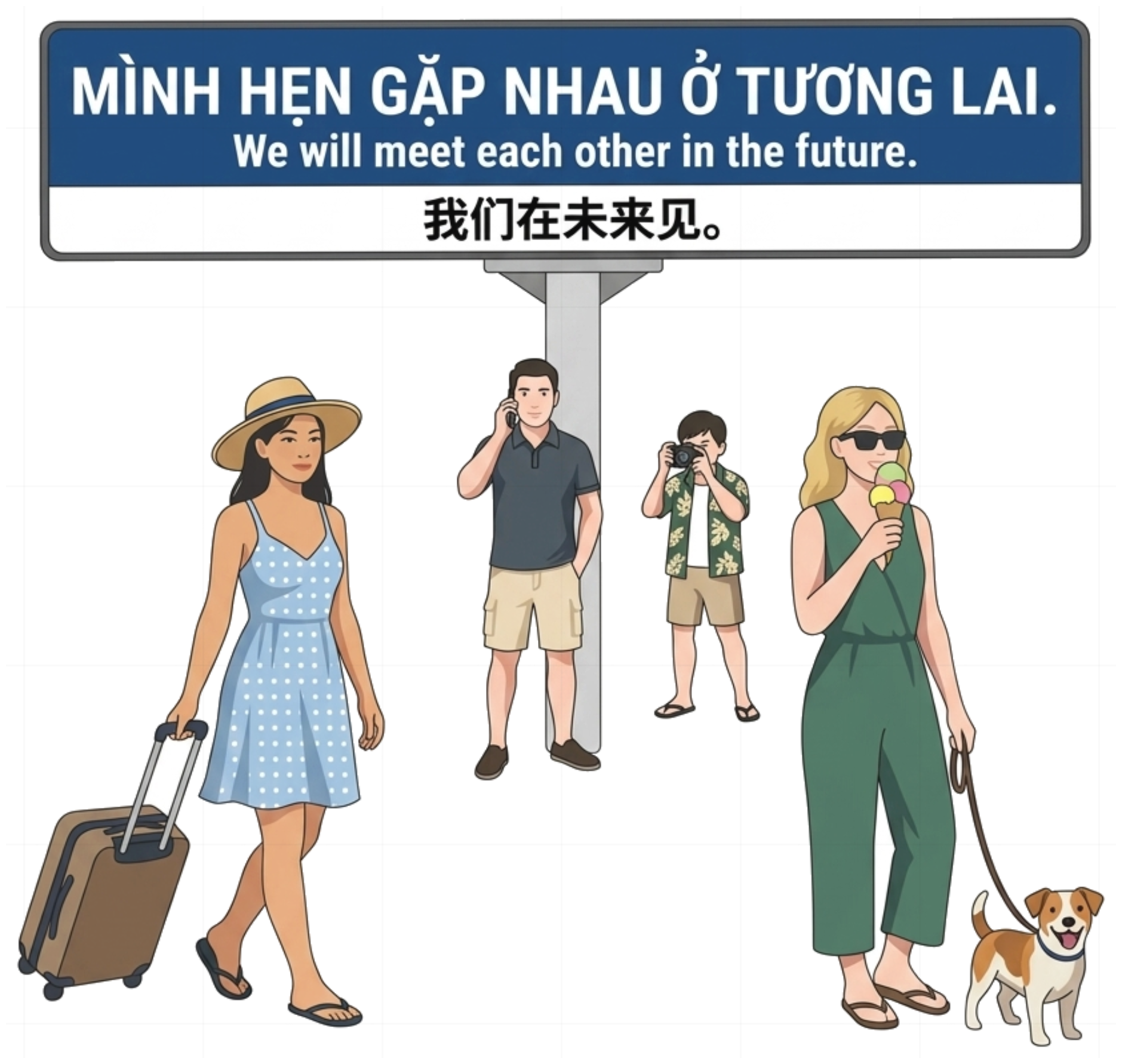 Áo Thun Hẹn Gặp Tương Lai Unisex Form Rộng Graphic Tee vietnam.yo - 121026-15-01-HQB