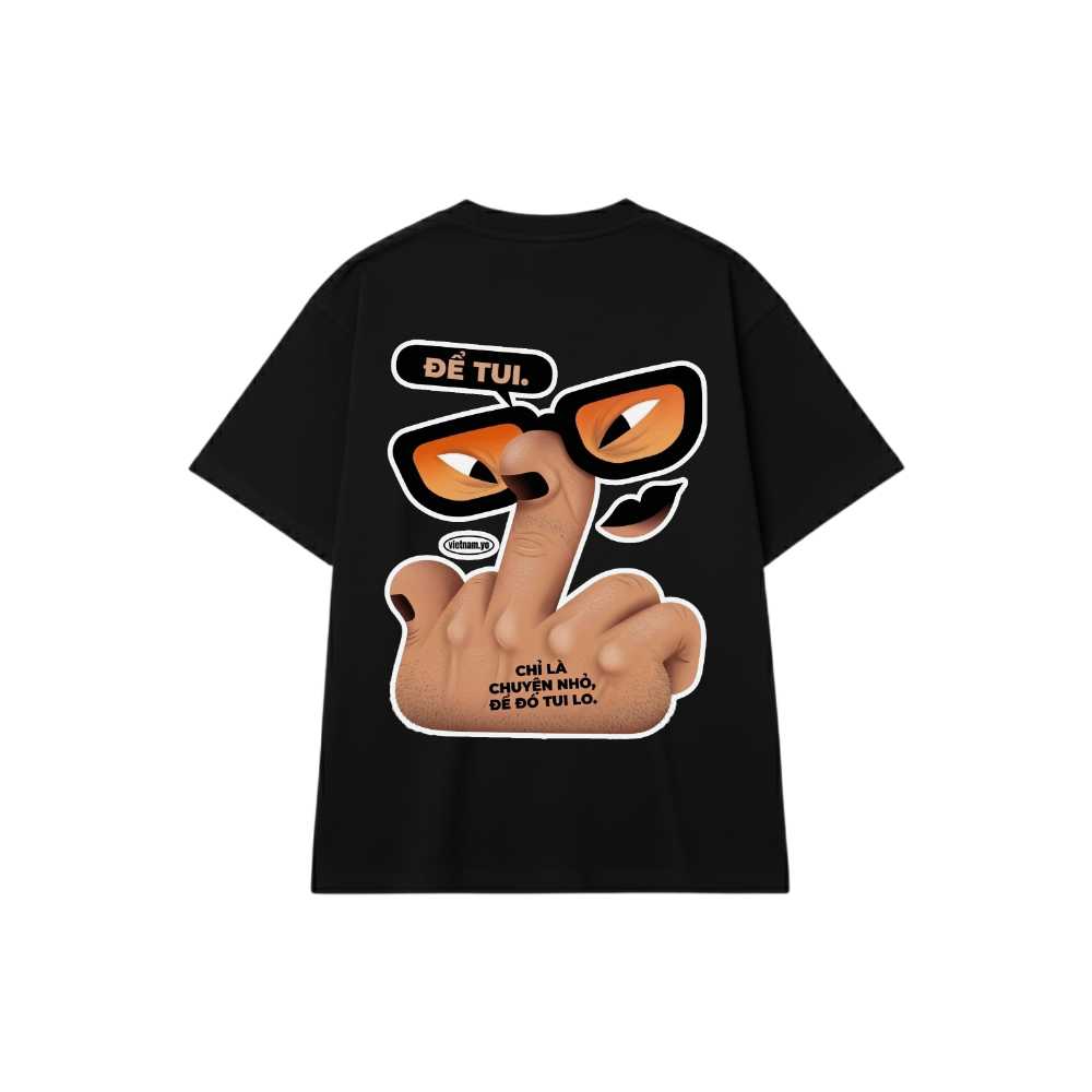 Áo Thun Để Tui Lo Finger Face Unisex Form Rộng Streetwear Graphic Tee vietnam.yo - 121026-15-21-FLL
