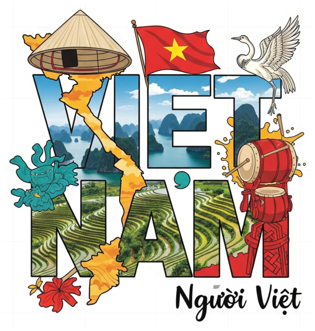 Áo Thun Unisex In Hình Văn Hóa Việt Nam Design - 130426-10-58-CGZ